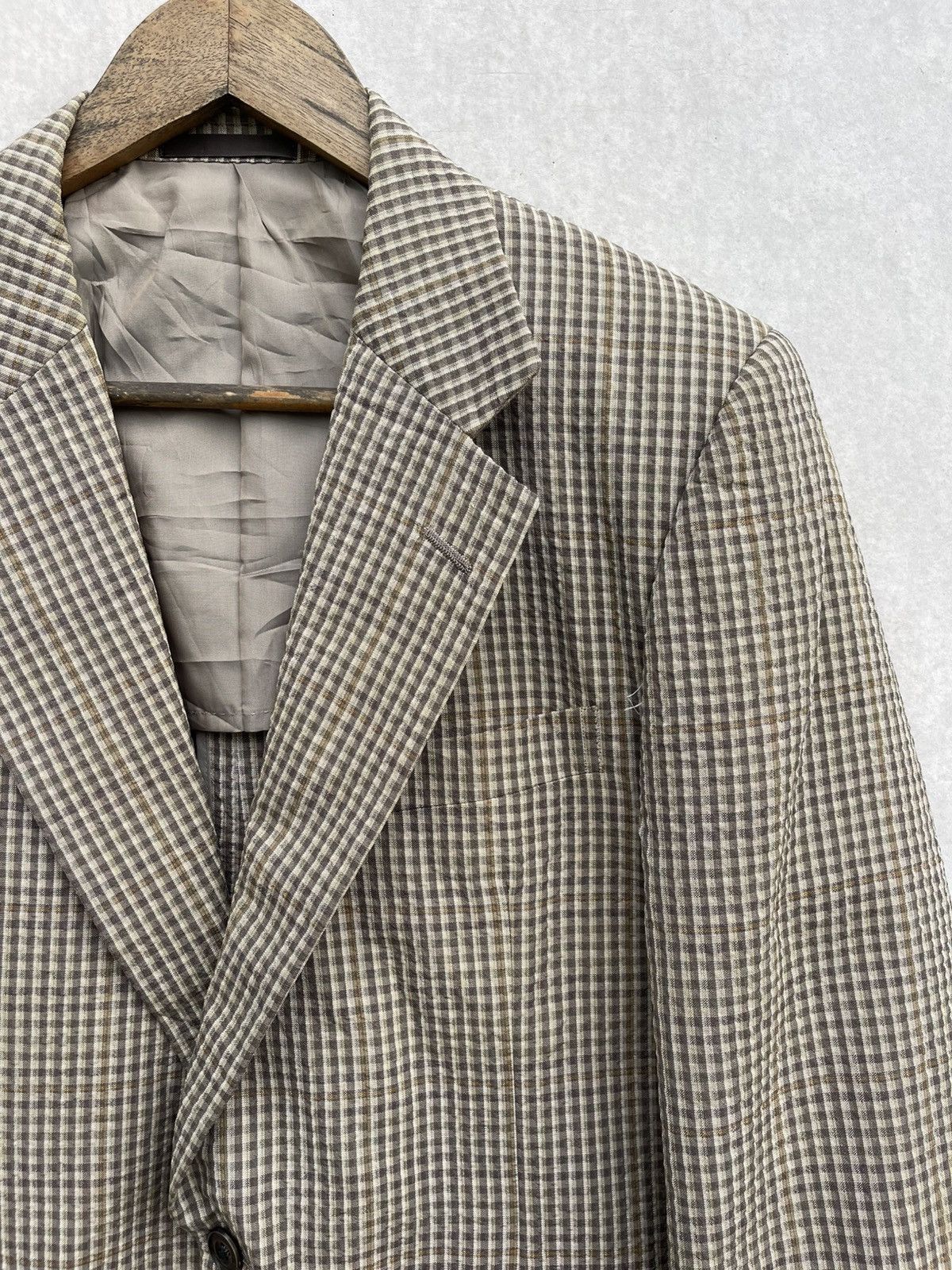 Burberry × Vintage 🔥Vintage Burberrys Men's Classic Plaid Blazer Jacket Size US M / EU 48-50 / 2 - 6 Thumbnail