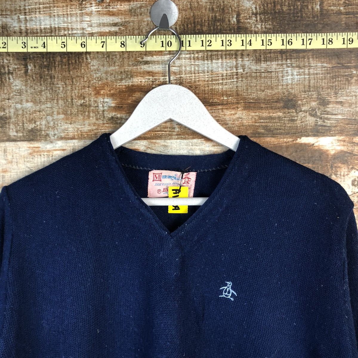 Homespun Knitwear × Japanese Brand Munsing Wear vintage Dark blue Knitwear #A1804 Size US S / EU 44-46 / 1 - 4 Thumbnail