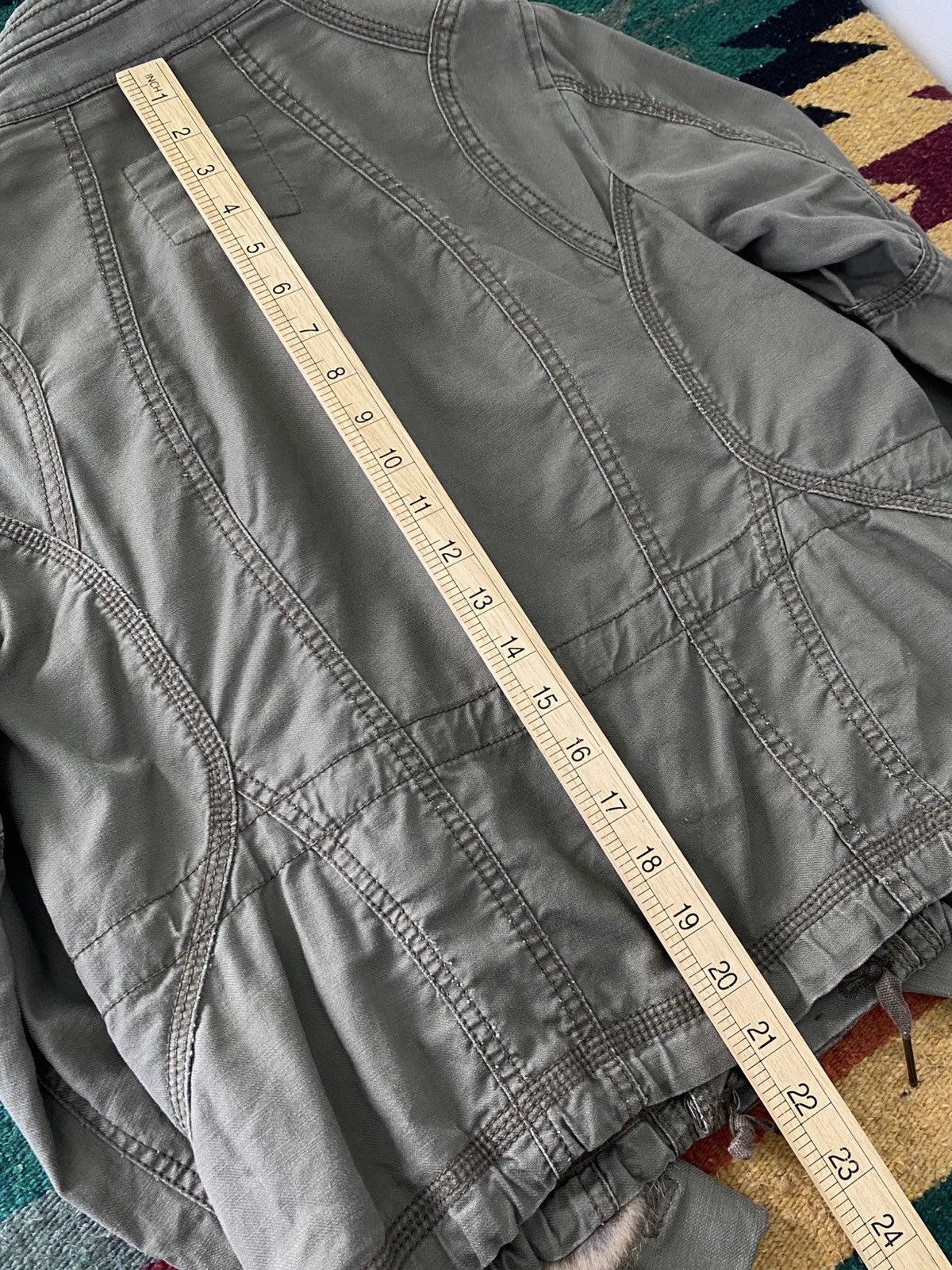 GOA Y2K 2000’s GOA Japan Military Field Jacket Fur Panel OG Size M / US 6-8 / IT 42-44 - 6 Thumbnail