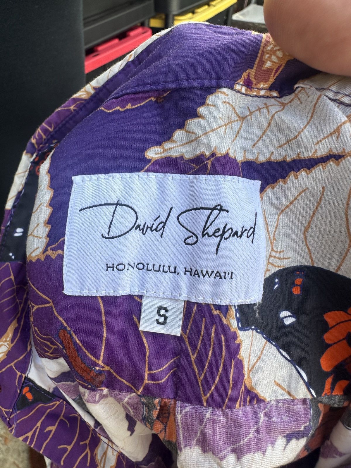 Other David Shepard Hawaii Shirt Men S Mamaki & Butterflies Print Size US S / EU 44-46 / 1 - 4 Thumbnail