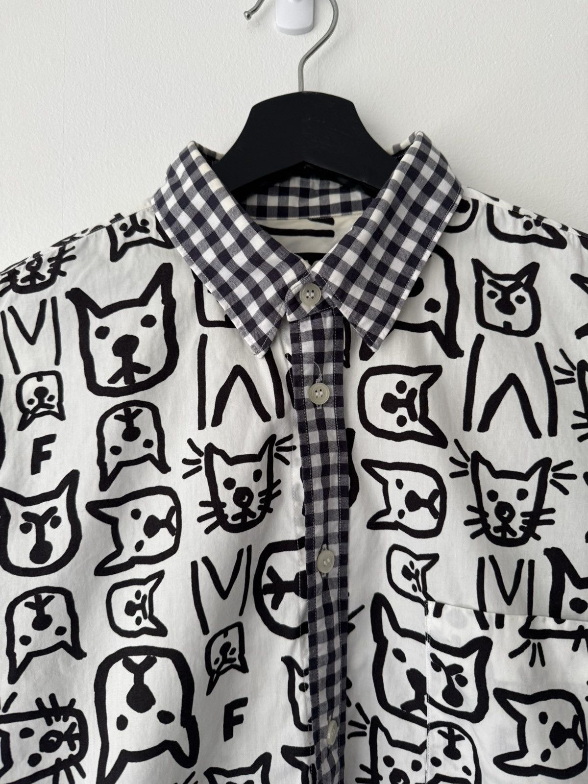 Comme des Garcons Black AD2013 Painted Cat Shirt Size US M / EU 48-50 / 2 - 2 Thumbnail