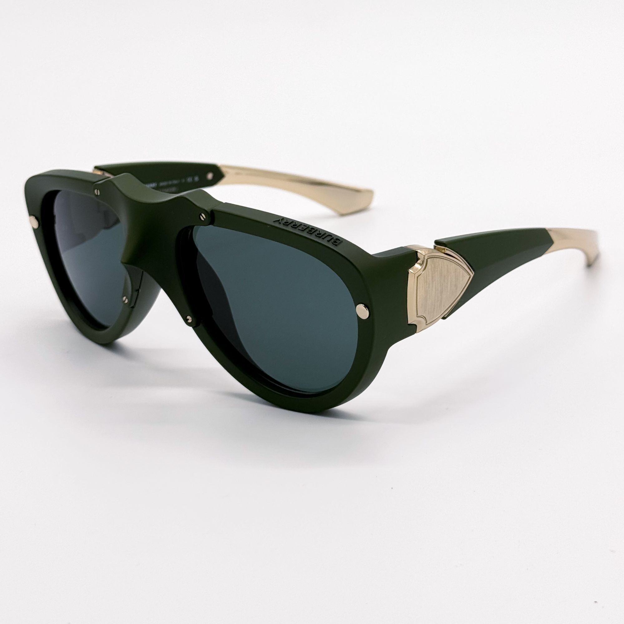 Burberry NEW BURBERRY SUNGLASSES GREEN BE4433U 4138/71 BE4433U 413871 Size ONE SIZE - 4 Thumbnail
