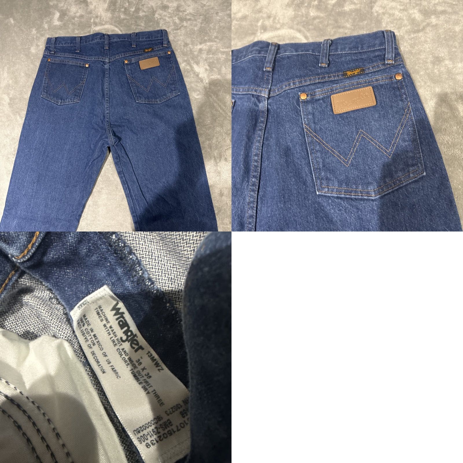 Wrangler Wrangler Jeans Mens 34x35 Blue Denim Original Fit Cowboy Cut Western Tag 36x36 Size US 34 / EU 50 - 8 Thumbnail