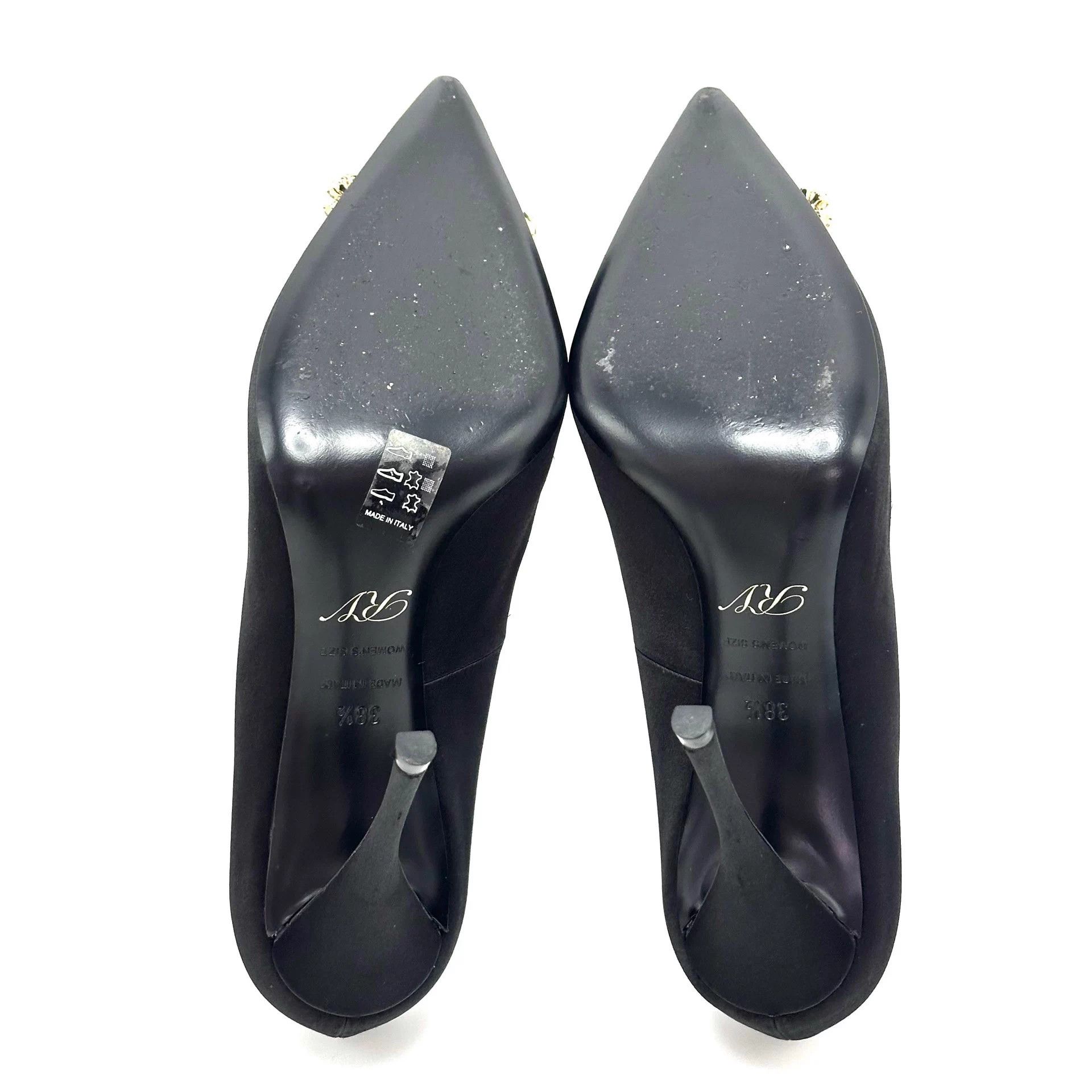 Roger Vivier Roger Vivier Black Crystal Heels 38.5 Size US 7.5 / IT 37.5 - 5 Thumbnail