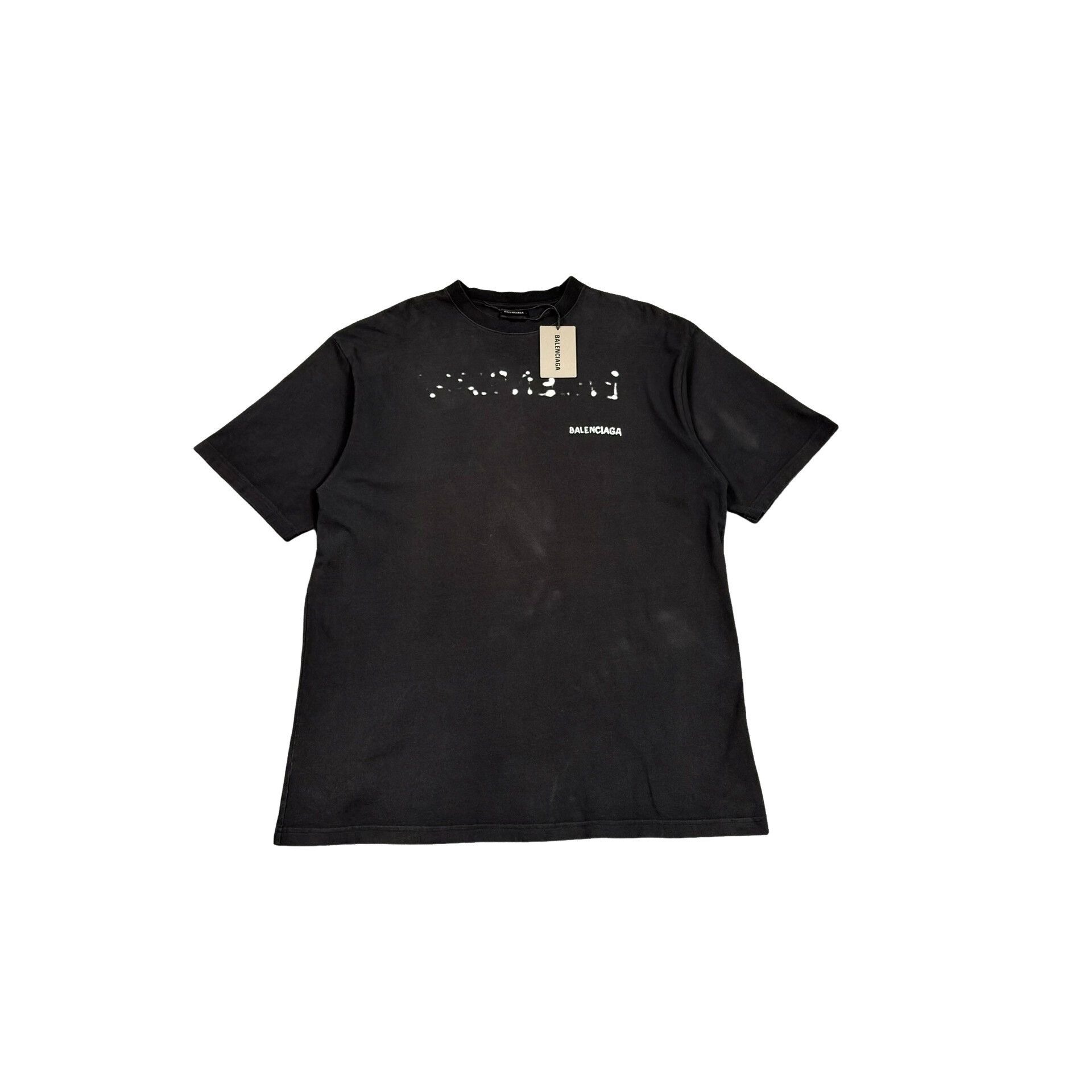 Balenciaga Balenciaga Blurred Logo T-Shirt Size M Size US M / EU 48-50 / 2 - 1 Thumbnail