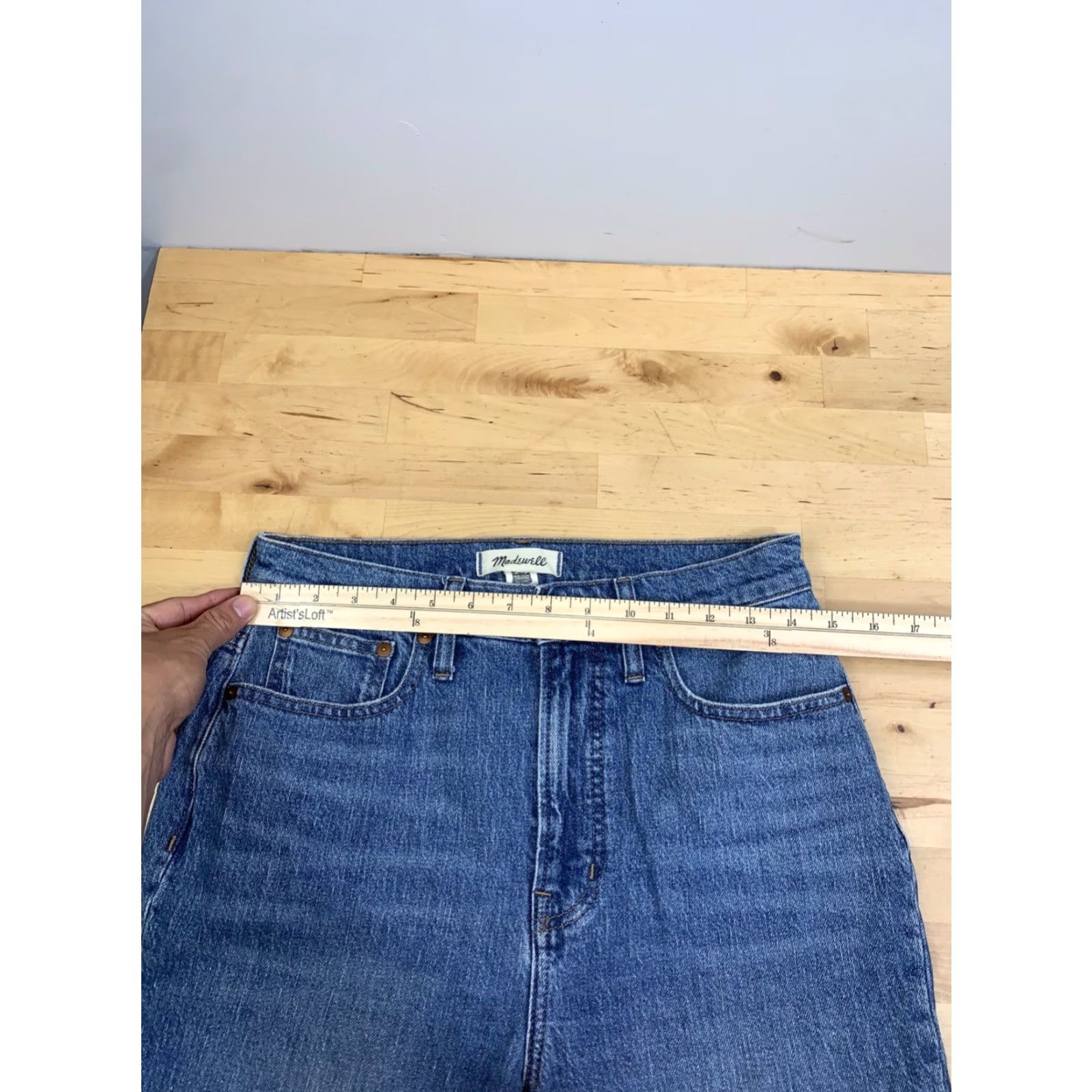 Madewell Madewell Jeans Womens 27 Blue Cropped High Rise 5-Pocket Denim Stretch Vintage No N/A Size 27" / US 4 / IT 40 - 6 Thumbnail