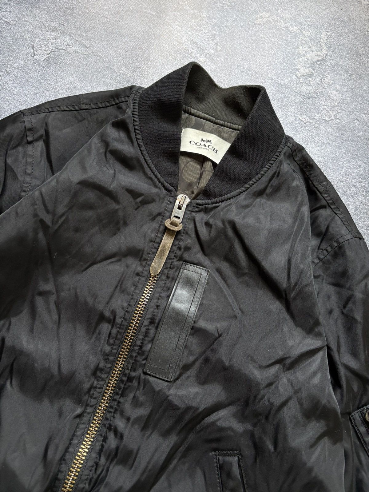 Coach Coach Luxury Monogram MA-1 Nylon Bomber Jacket Size L Rare Size US L / EU 52-54 / 3 - 6 Thumbnail