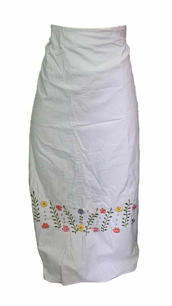 Designer Pre Owned White Hand Made Skirt M Size 32" / US 10 / IT 46 - 2 Thumbnail