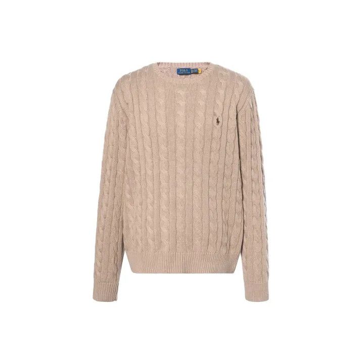 Polo Ralph Lauren Polo Ralph Lauren Cable Knit Logo Long-Sleeve Sweater Size US L / EU 52-54 / 3 - 1 Thumbnail