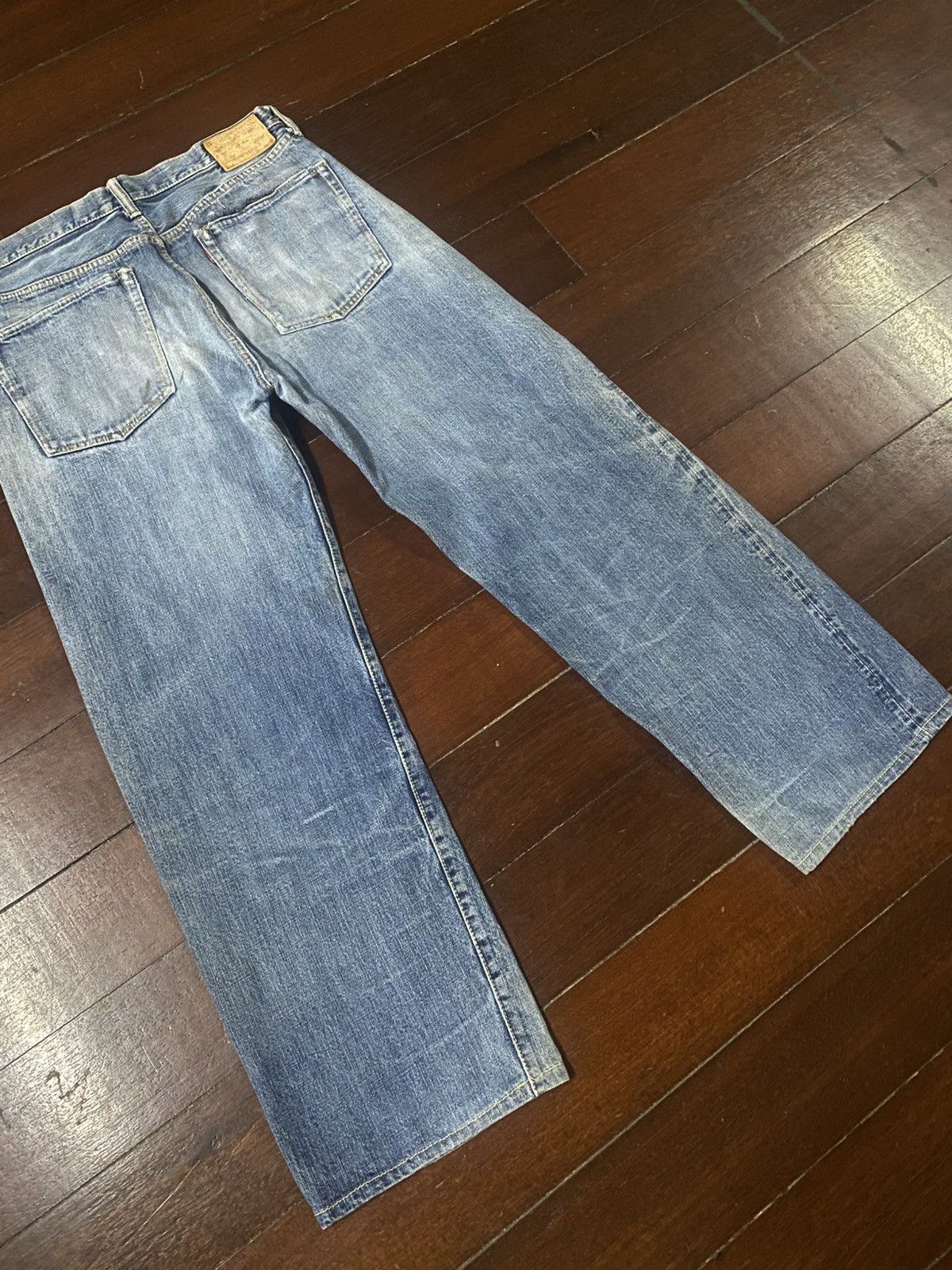 Warehouse Vintage PHERROWS distressed denim wide leg selvedge Size US 34 / EU 50 - 11 Thumbnail