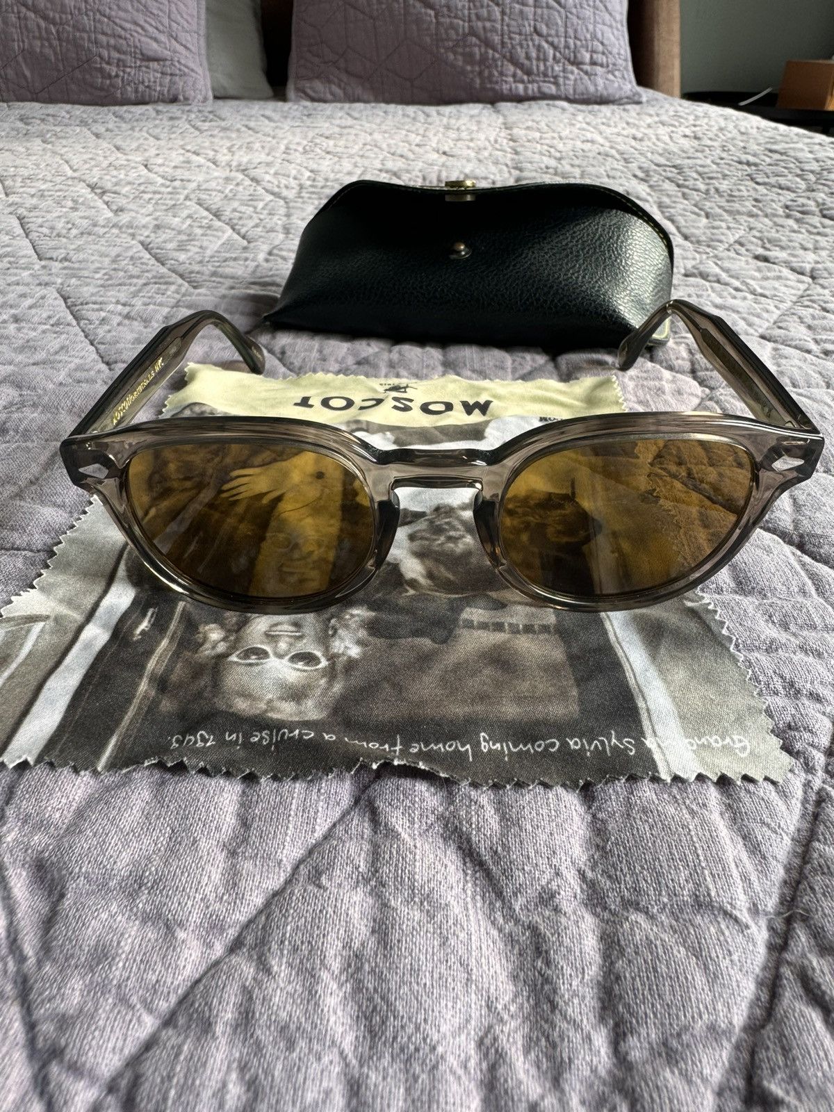 MOSCOT LEMTOSH SUN brown ash 新品未使用 Sunglasses Moscot Lemtosh Brown Ash 49-24 in stock | Price