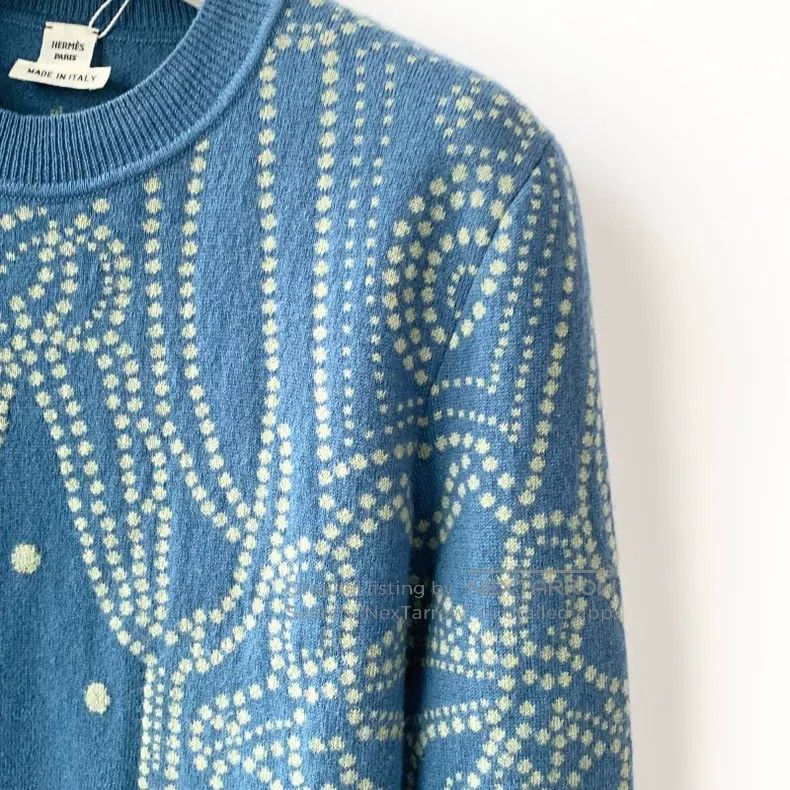 Hermes Hermes Navy blue women's knitwear Size XXS / US 00 / IT 34 - 4 Thumbnail