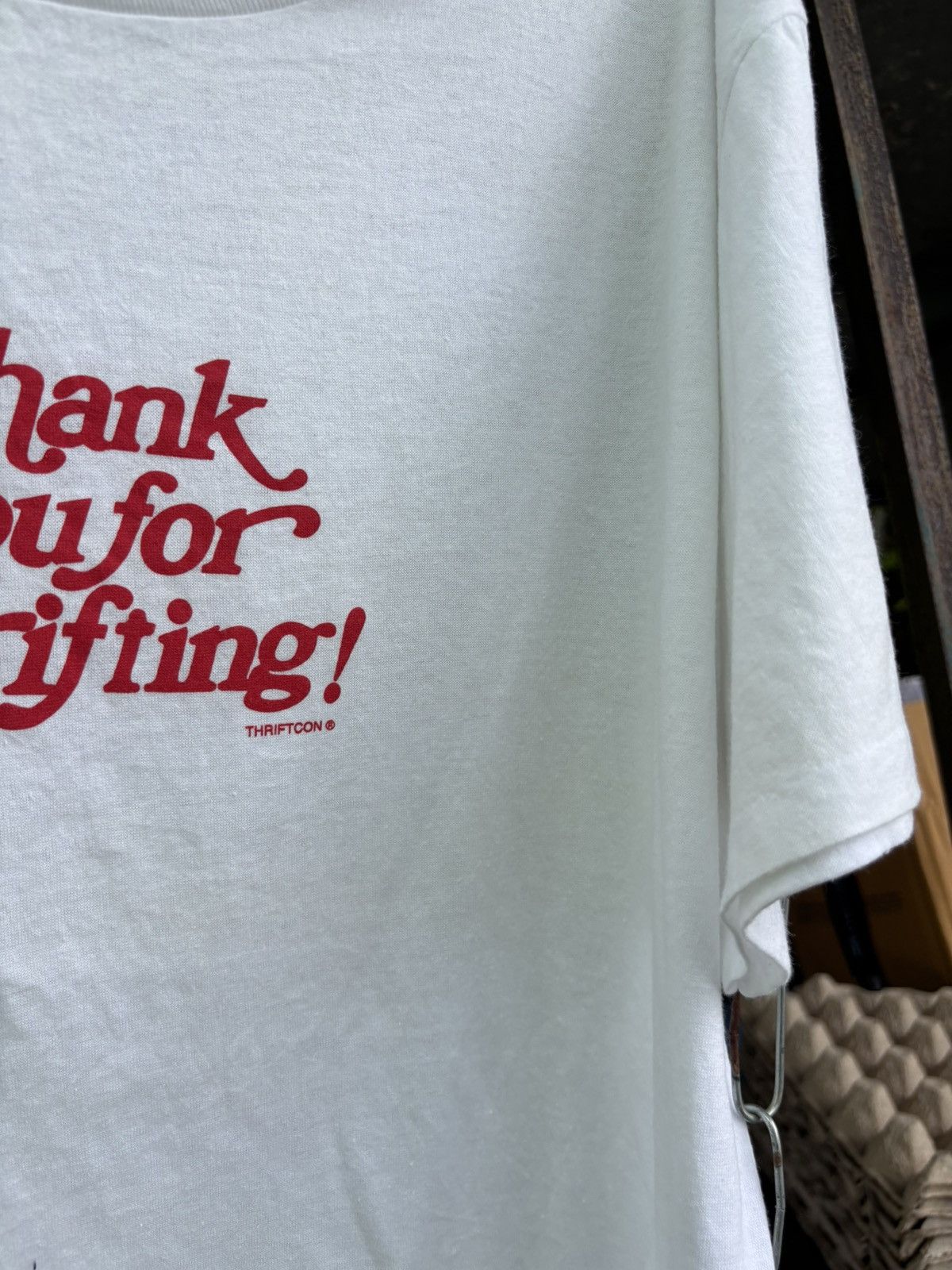 Vintage Vintage Thriftcon “Thank you for thrifting” 90’s tee Size US L / EU 52-54 / 3 - 4 Thumbnail