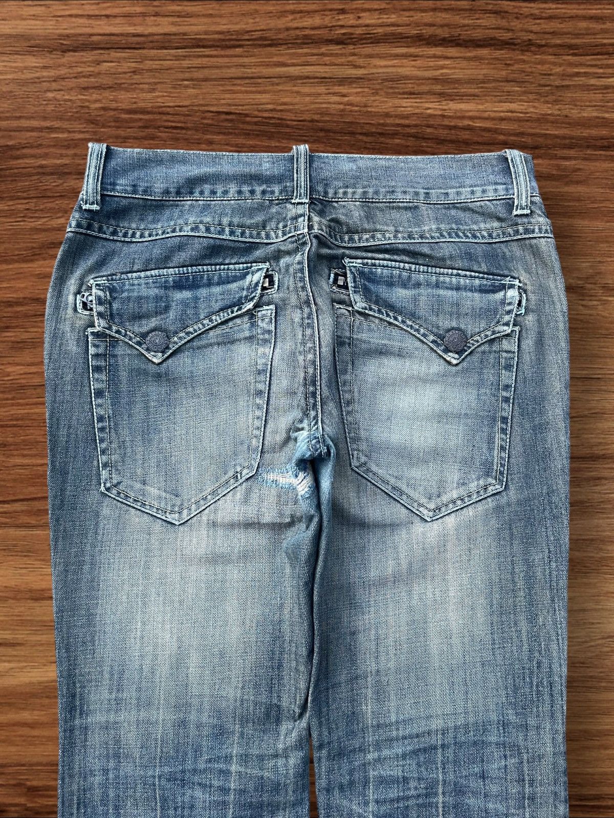 Japanese Brand Vintage Japanese Brand Red Pepper Mud Max Washed Flare Jeans Size US 34 / EU 50 - 4 Thumbnail