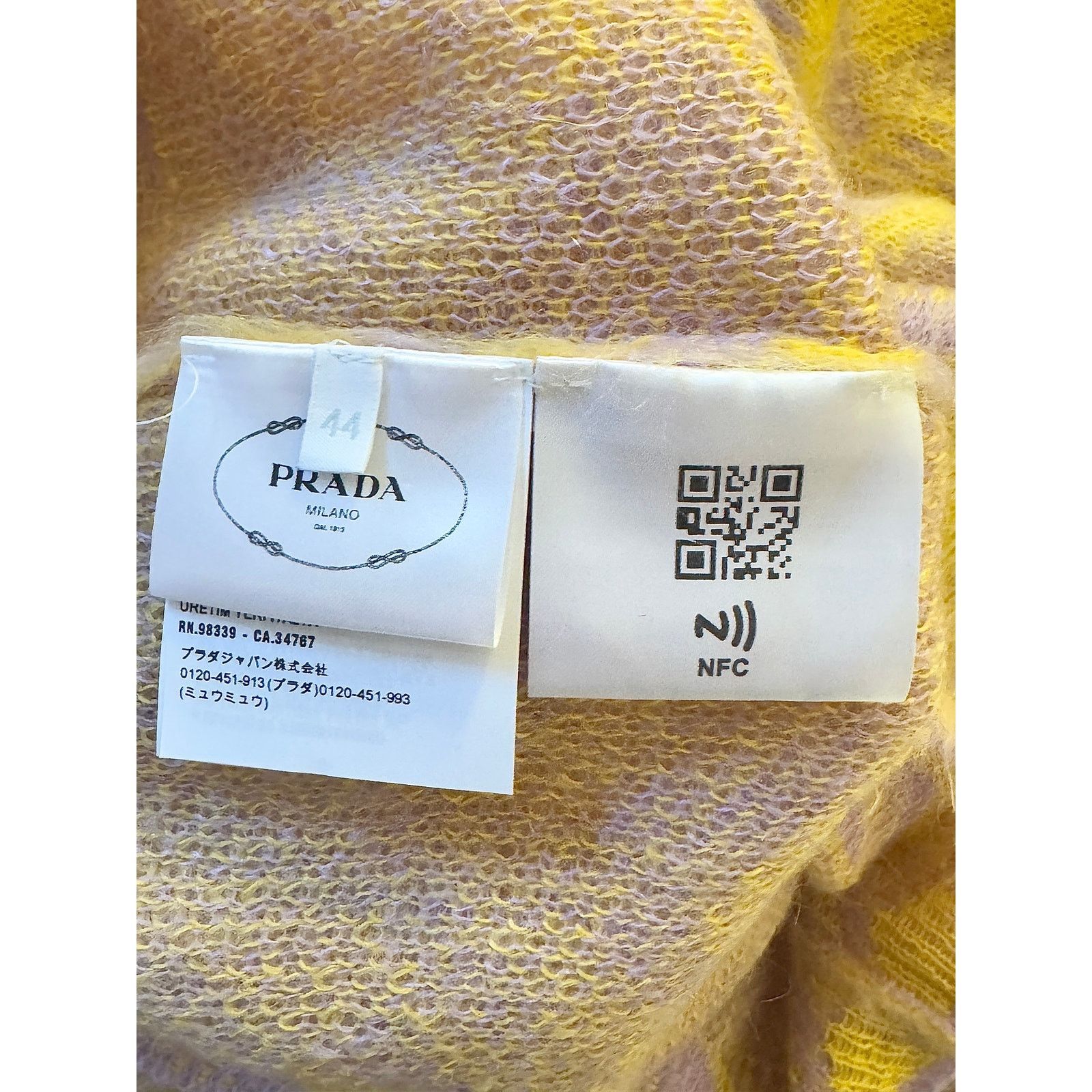 Prada Prada NWT Women's Mohair Polo Multicolor Sweater Size L / US 10 / IT 46 - 4 Thumbnail