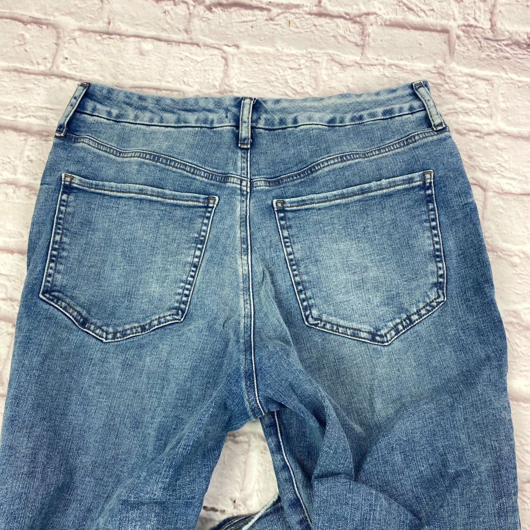 Express Express Jeans Womens 90s Slim Size L Short High Rise Straight Jeans Stretch Size 36" / US 14 / IT 50 - 4 Thumbnail
