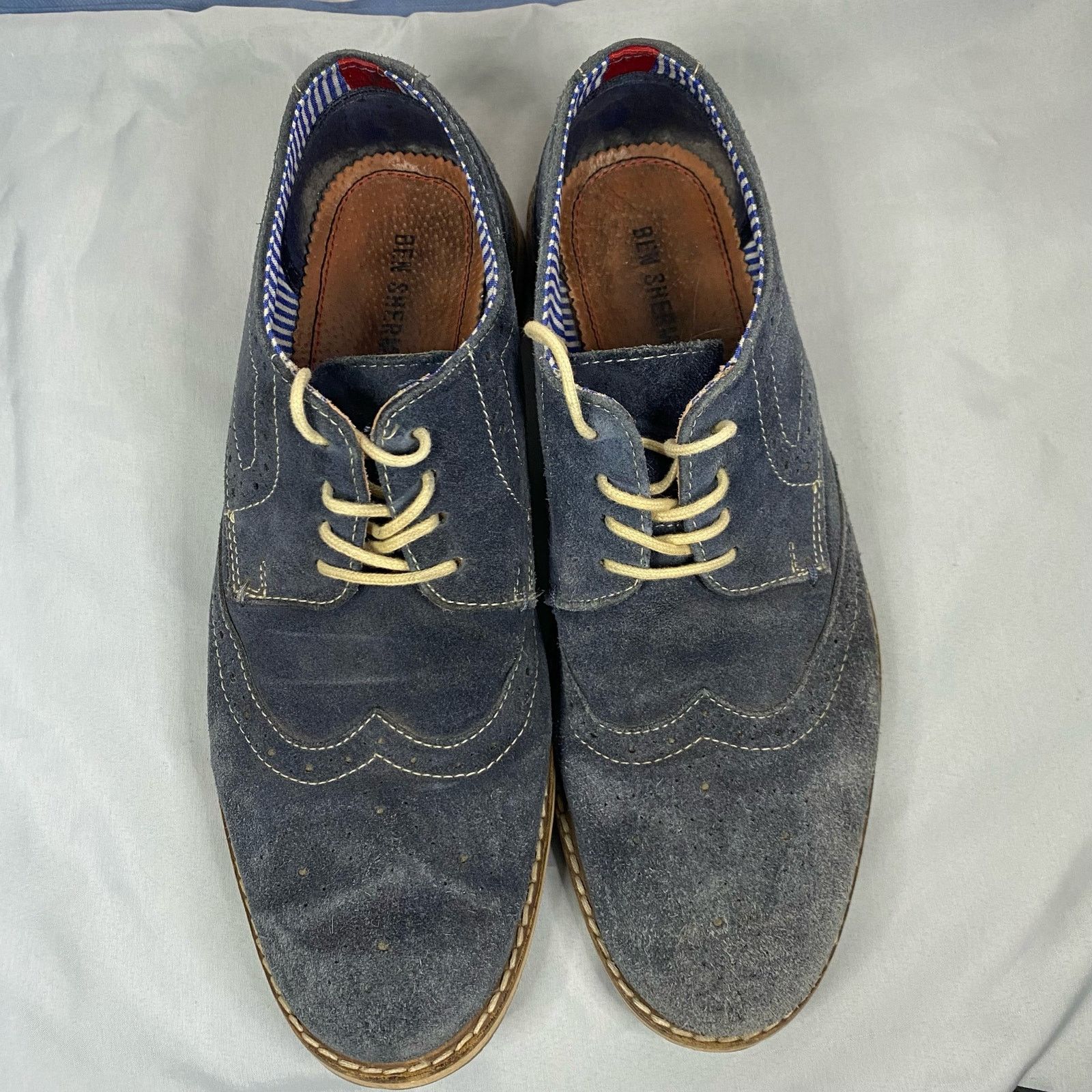 Ben Sherman Ben Sherman Blue Suede Oxford Shoes Mens Size 9.5 Size US 9.5 / EU 42-43 - 4 Thumbnail
