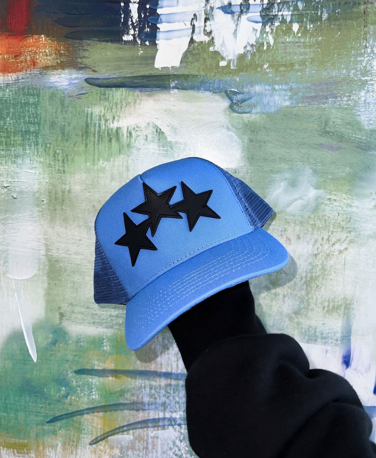 Amiri Amiri 3 star trucker hat Size ONE SIZE - 1 Preview
