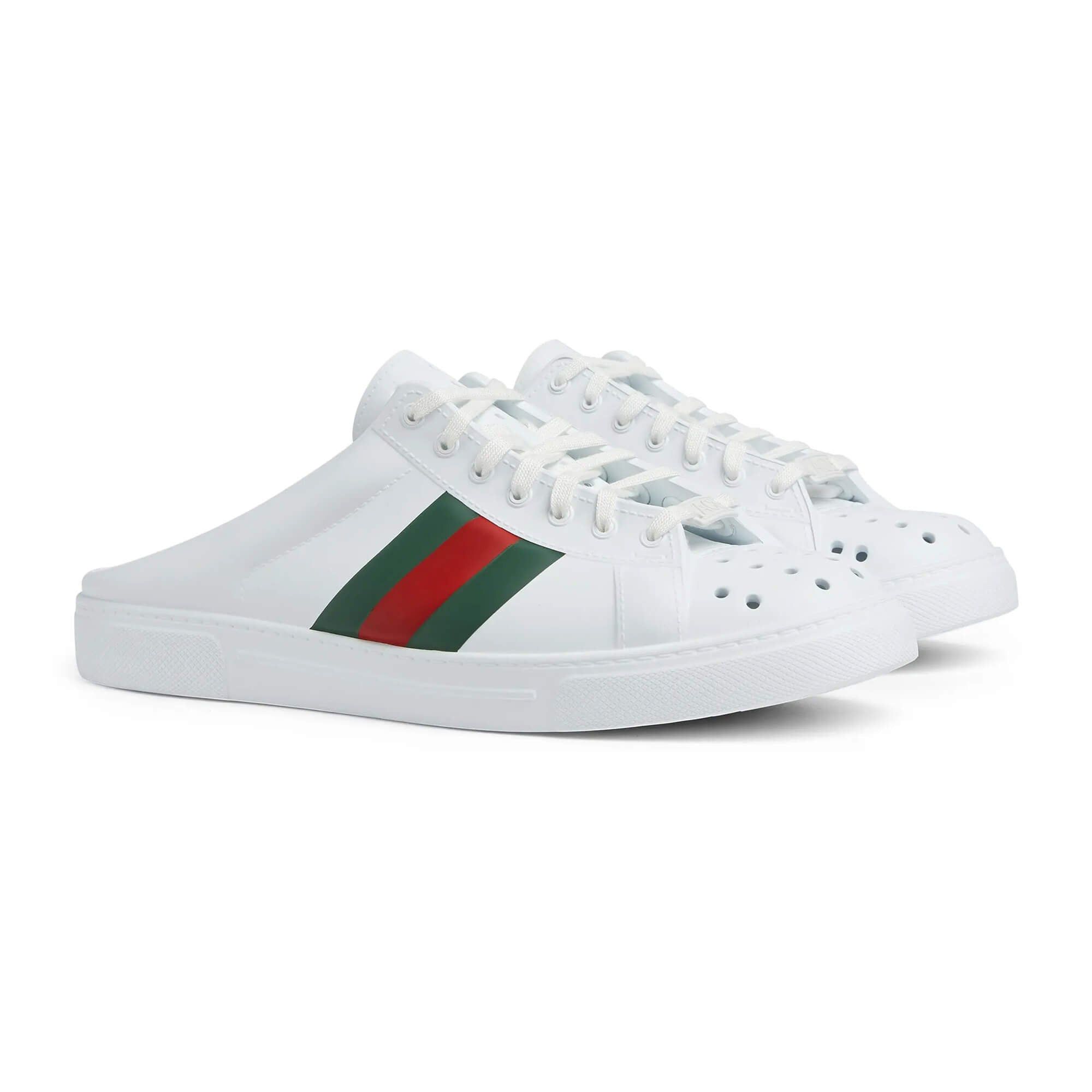 Gucci Gucci Ace Web Rubber Mules SIZE UK 8 Size ONE SIZE - 1 Thumbnail