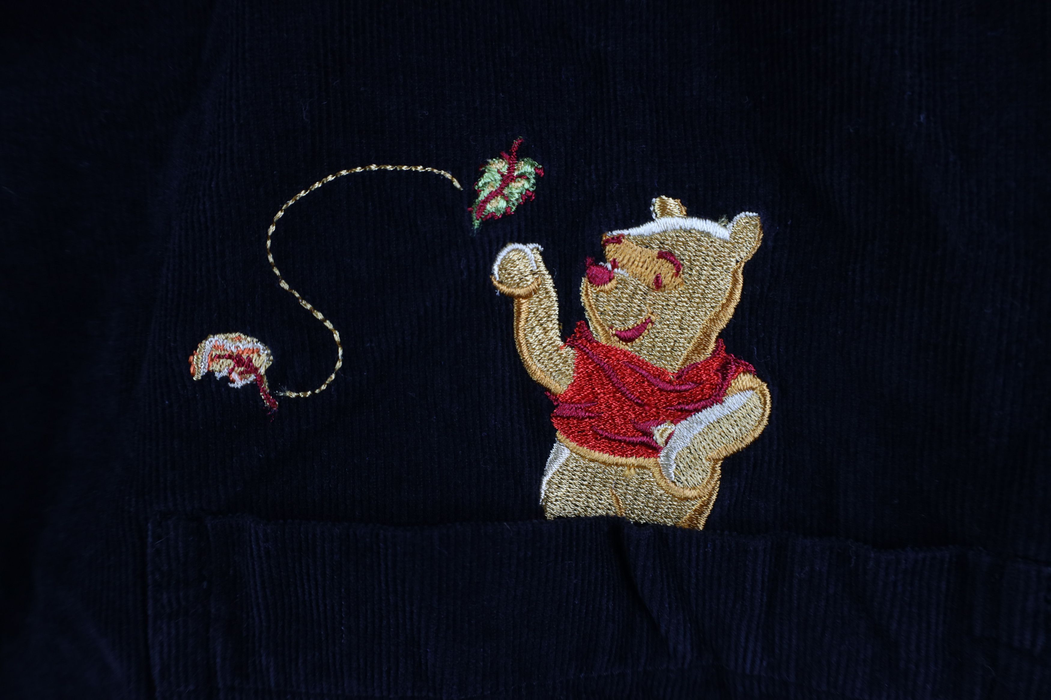 Disney Vintage 90s Disney Winnie the Pooh Corduroy Button Shirt Size XXL / US 16-18 / IT 52-54 - 4 Thumbnail