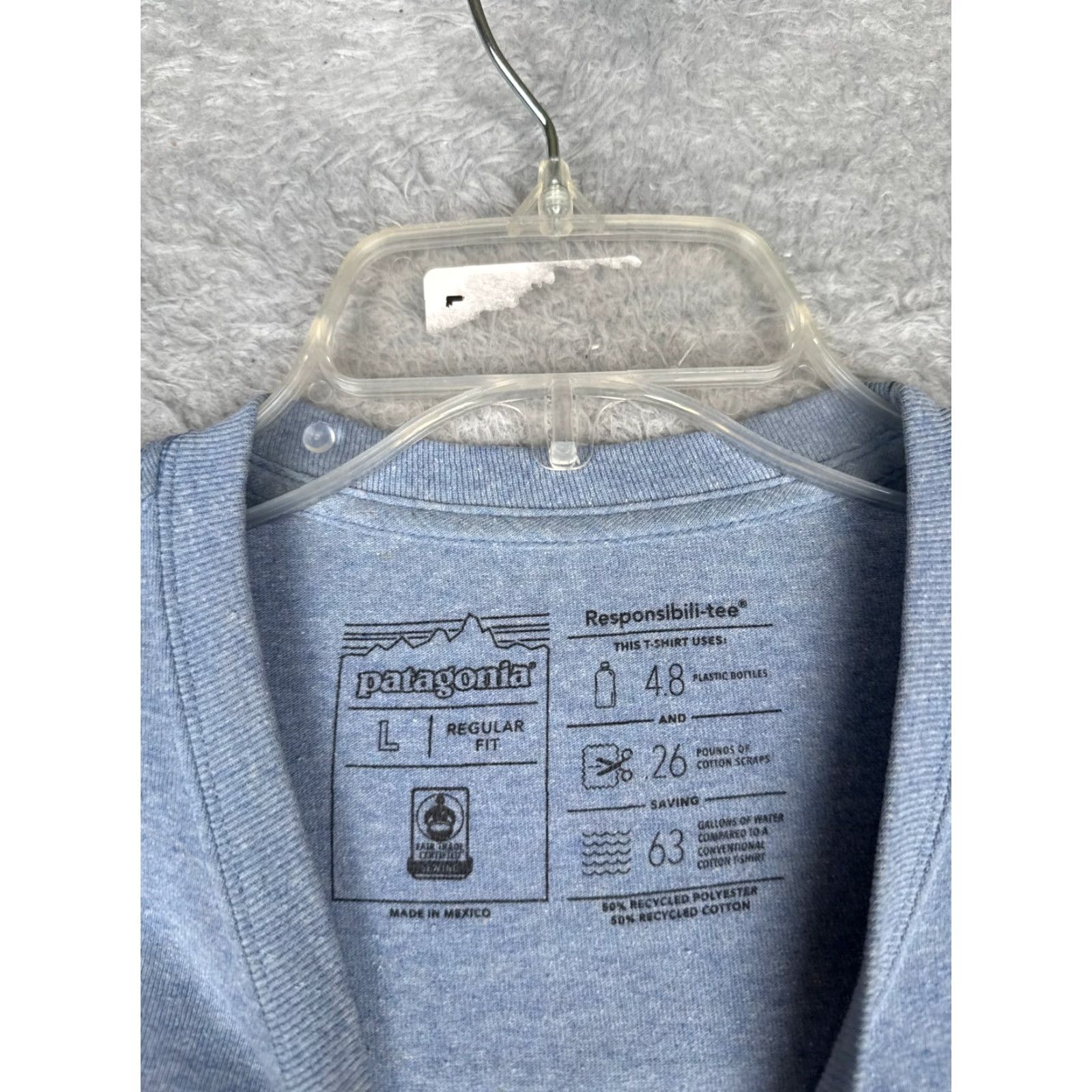Patagonia Patagonia Shirt Men Large Blue Long Sleeve Crew Cotton Blend Distressed USA Size US L / EU 52-54 / 3 - 7 Thumbnail