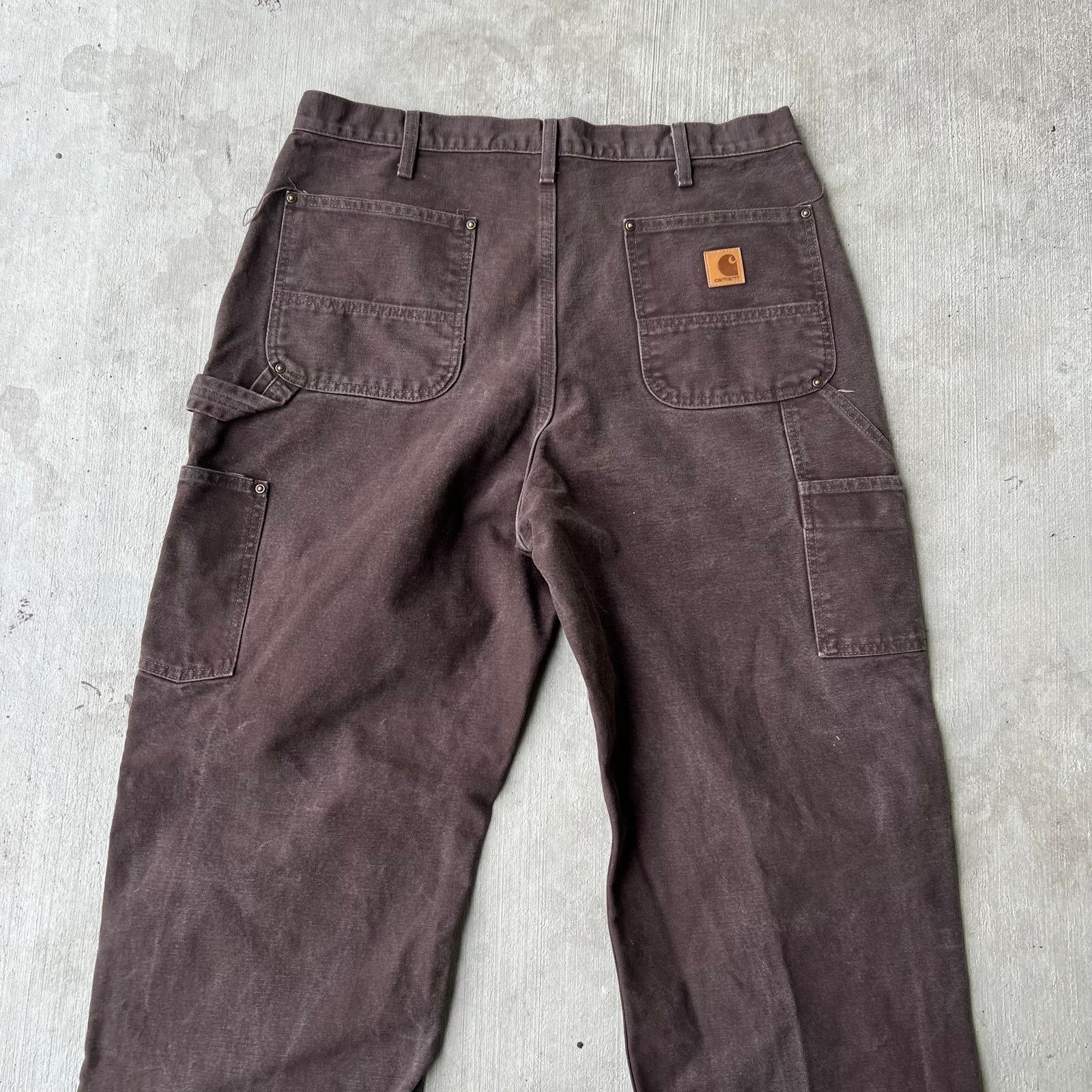 Carhartt × Vintage Carhartt brown double knee work wear carpenter pants Size US 35 - 5 Thumbnail