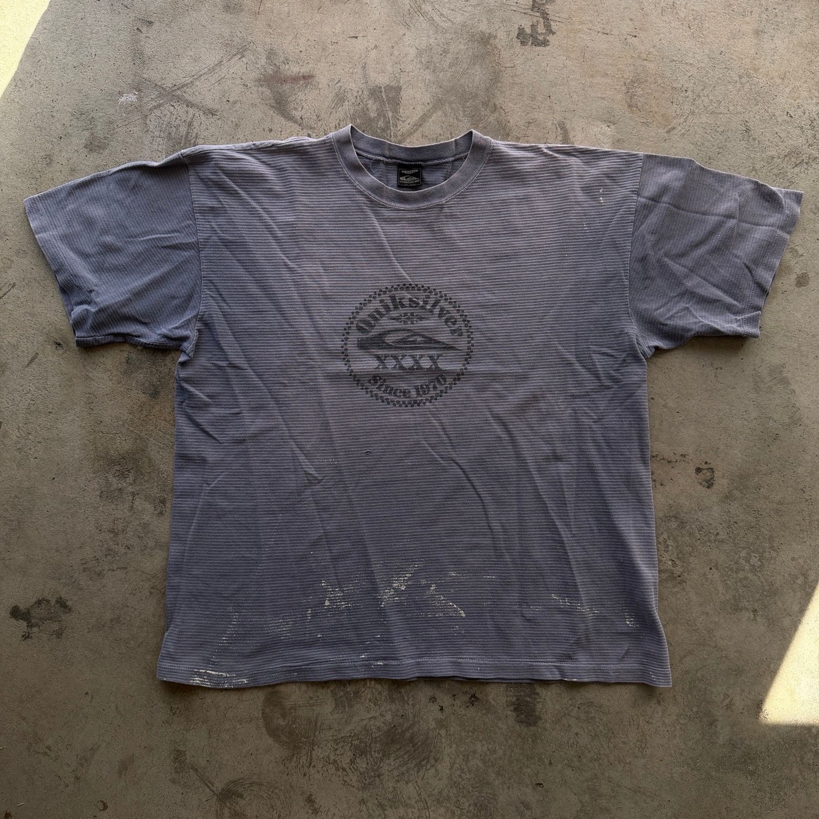 Quicksilver Vtg 90s thrashed Quiksilver Ribbed Graphic T-Shirt USA Made Size US XL / EU 56 / 4 - 2 Thumbnail