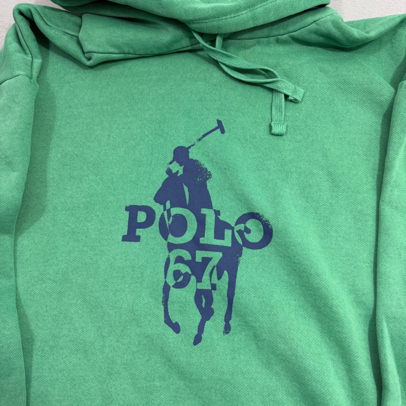 Polo Ralph Lauren Polo Ralph Lauren Big Pony 67 Green Fleece Hoodie 5XB Size US XXL / EU 58 / 5 - 3 Thumbnail