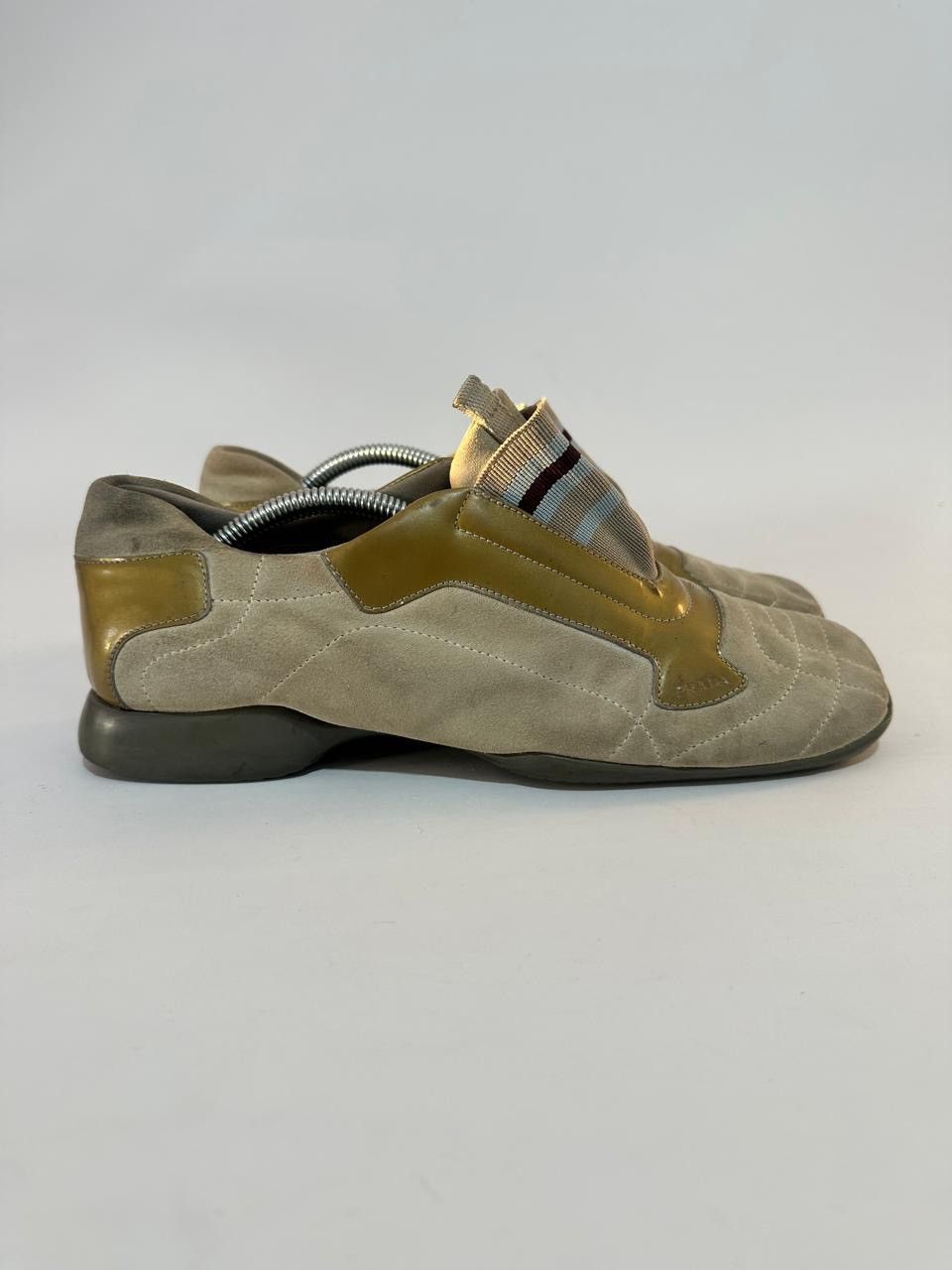 Prada PRADA SPORT SUEDE PATENT SQUARE TOE SNEAKERS Size US 8 / IT 38 - 3 Thumbnail