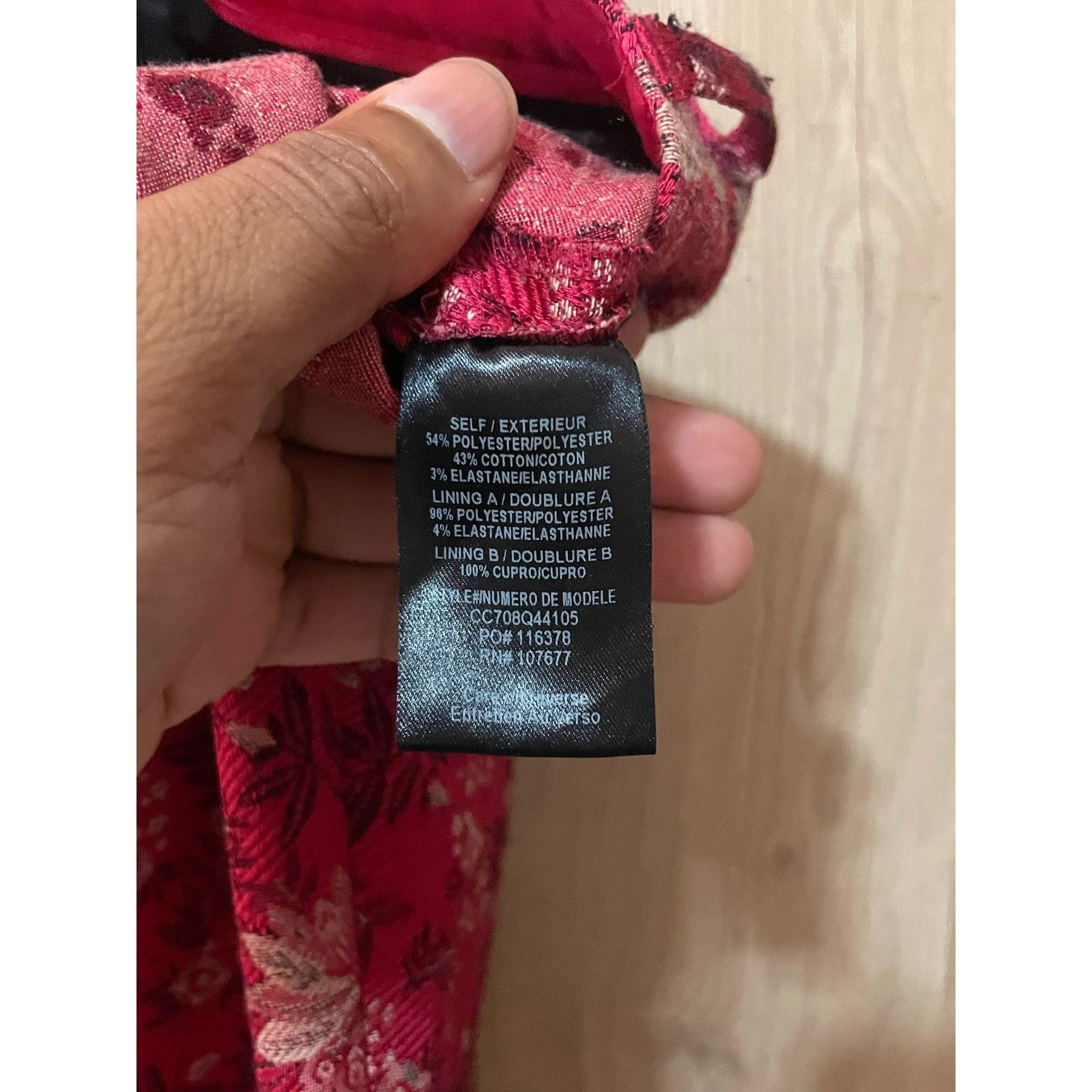 Alice + Olivia ALICE + OLIVIA-CROPPED FLORAL-JACQUARD BOOTCUT / CRIMSON/ 4 Size 27" / US 4 / IT 40 - 8 Thumbnail