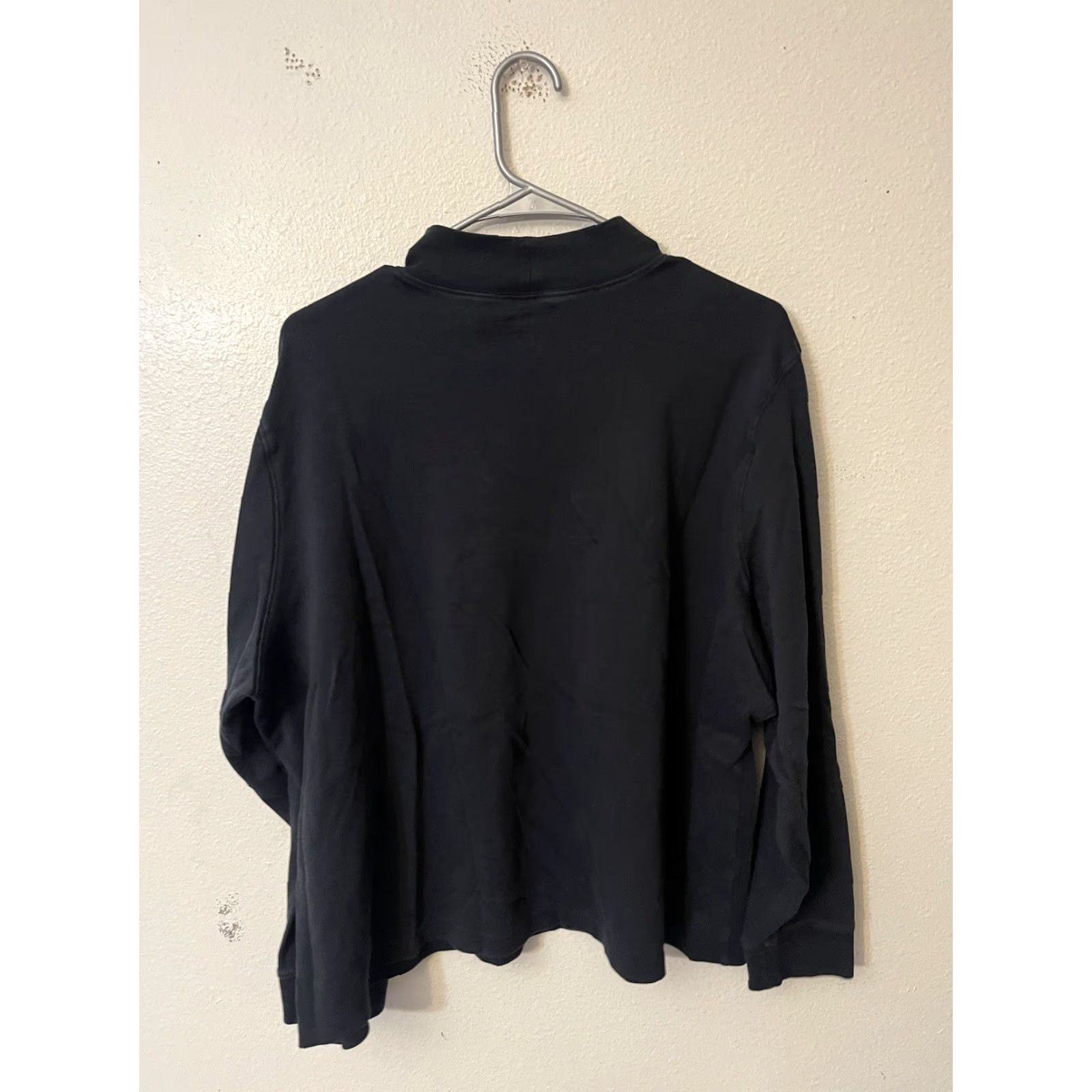 Vintage L.L. Bean Tee Shirt Womens 3X Black Cotton Long Sleeves Mock Neck Shirt Plus Size Womens 3X Black Cotton Long Sleeve Mock Neck Size XXL / US 16-18 / IT 52-54 - 2 Thumbnail