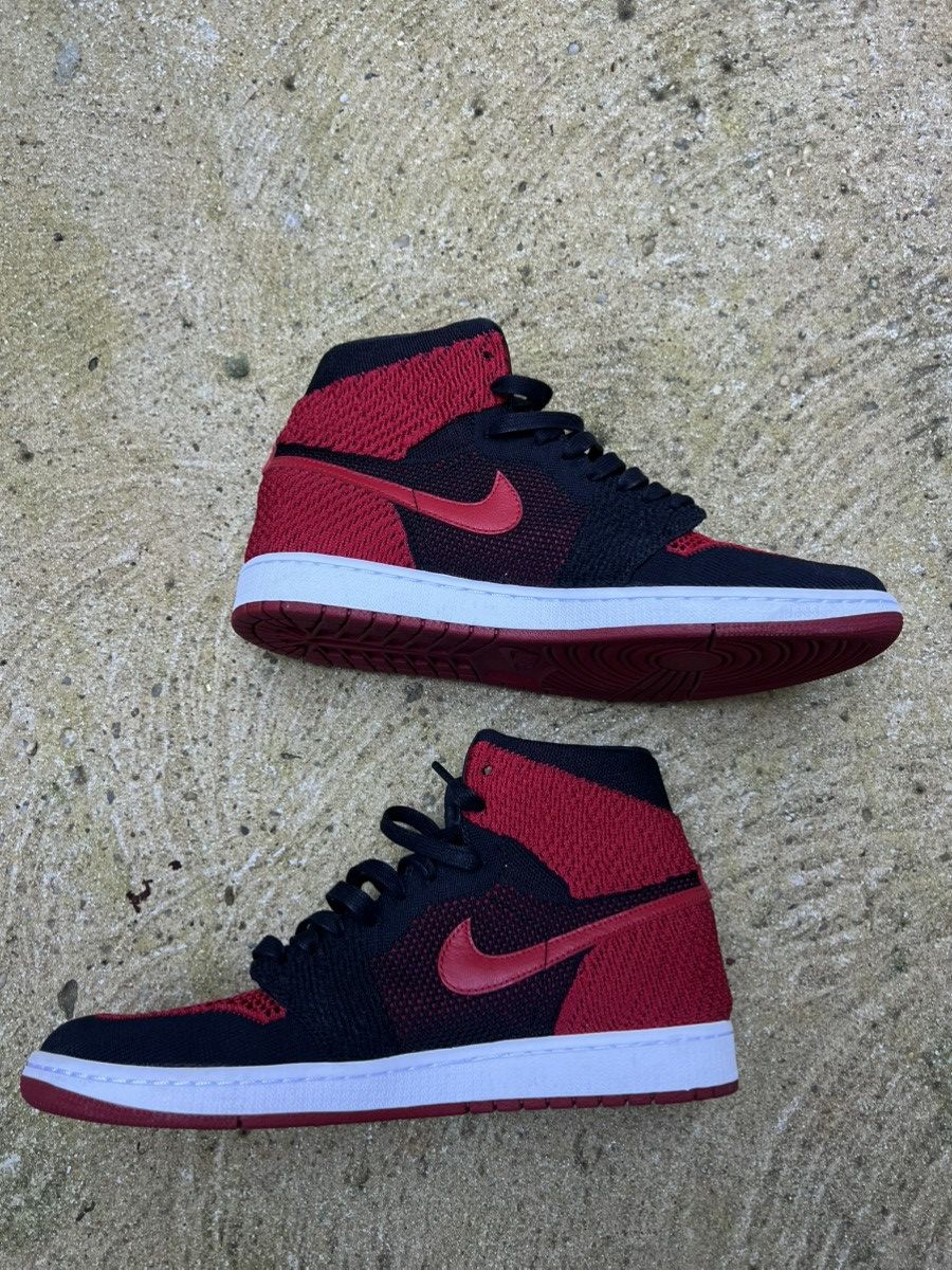 Jordan Brand Jordan 1 bred flyknit Size US 11 / EU 44 - 2 Thumbnail