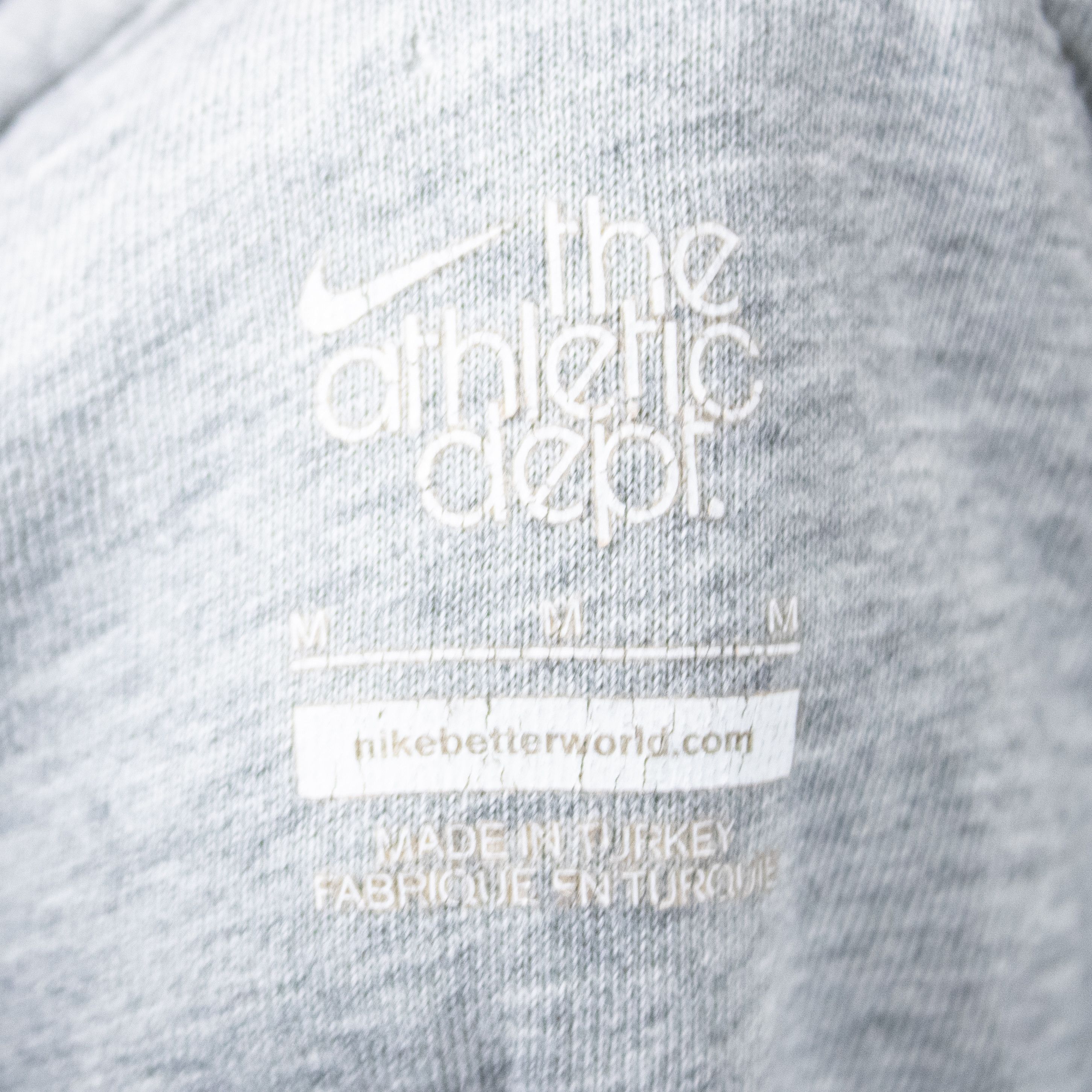 Nike Y2K 2000's Nike Heather Grey Contrast Zip Up Hoodie Sweater Size US M / EU 48-50 / 2 - 6 Thumbnail