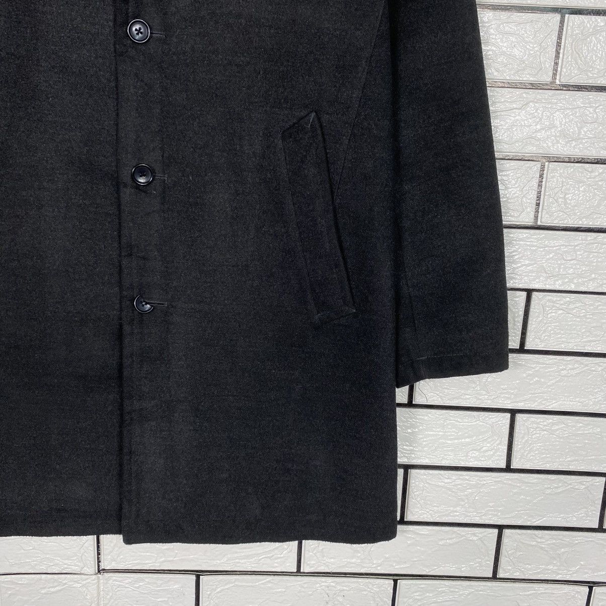 Japanese Brand Wool Long Jacket Overcoat Beams Heart Issey Miyake Size US M / EU 48-50 / 2 - 6 Thumbnail