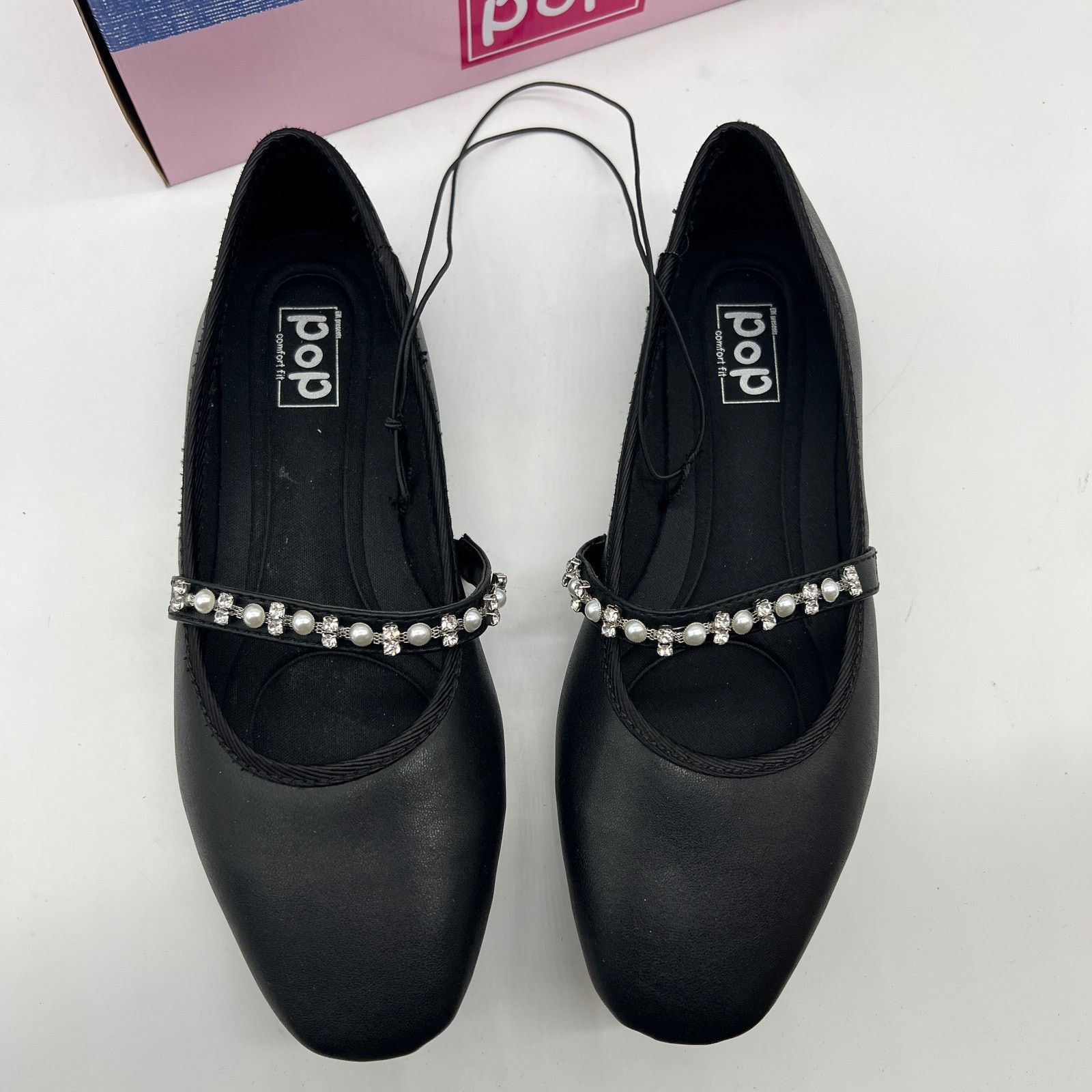 Other Pop Shoes Vitalize Ballet Flats Slip On Black Size 8M Size US 8 / IT 38 - 2 Thumbnail