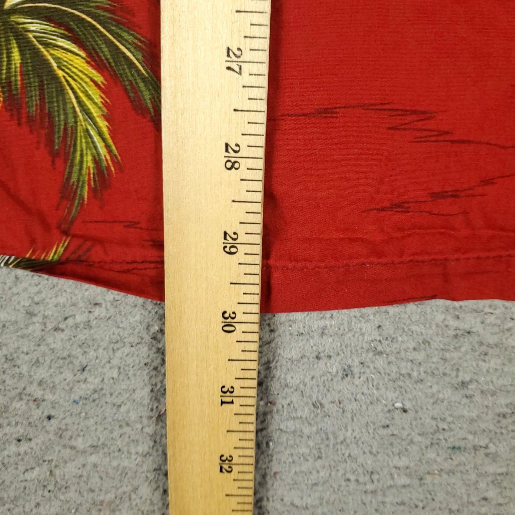 Vintage Ky's Shirt Mens 3XL Red Palm Tree Print Hawaiian Button Up Short Sleeve Shirt Size US XXL / EU 58 / 5 - 4 Thumbnail