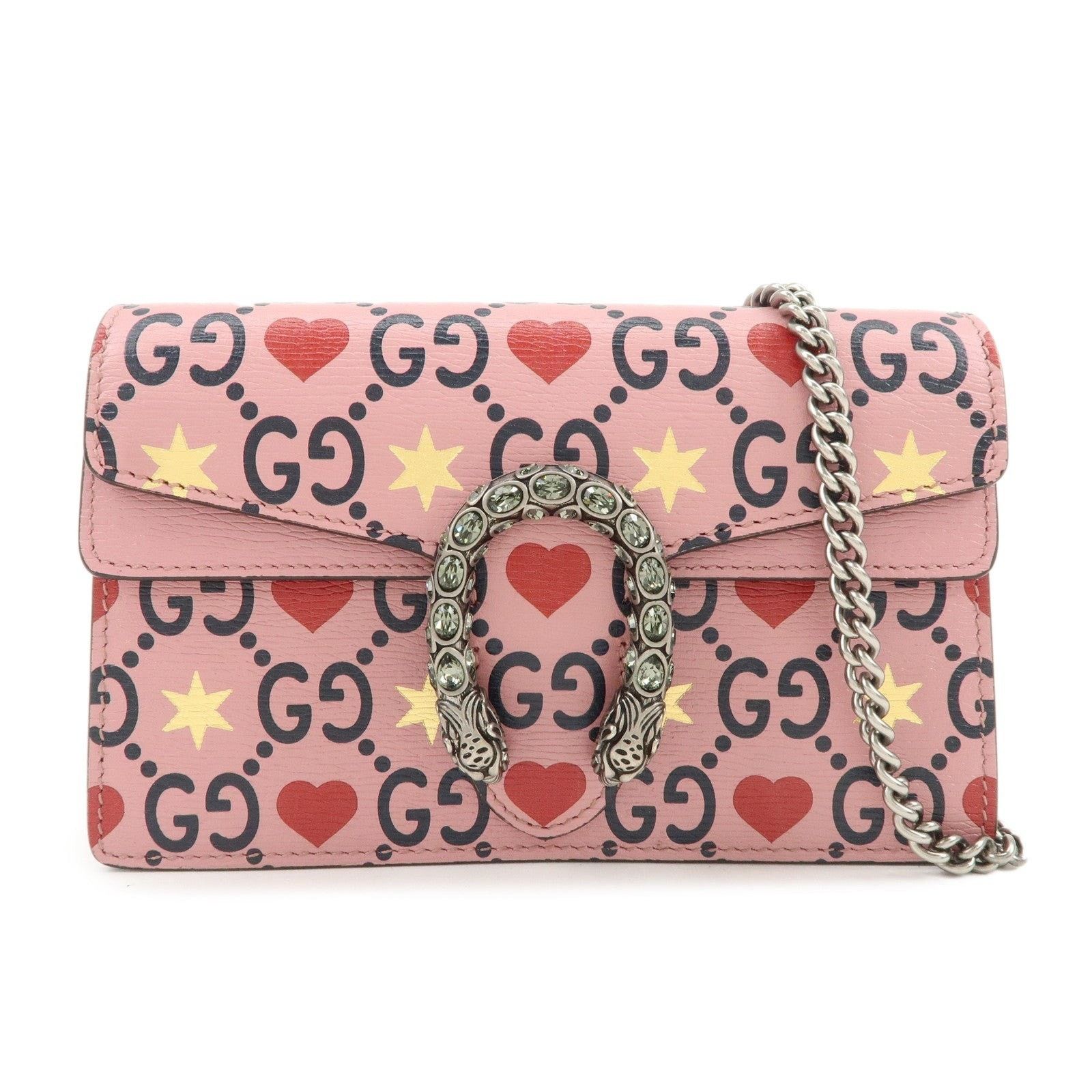 Gucci Gucci Dionysus Super Mini Calfskin Flap Bag Pink Size ONE SIZE - 1 Thumbnail