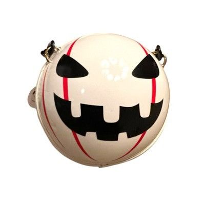 Shein Shein White Pumpkin Jack-o'-Lantern Halloween 6” Round Purse Size ONE SIZE - 2 Thumbnail