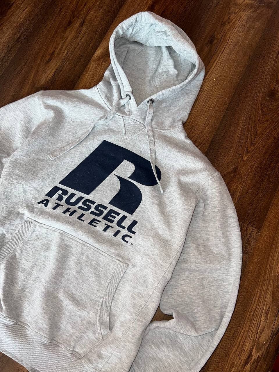 Russell Athletic × Vintage 90s Russell Athletic Boxy Fit Blank Hoodie BIG LOGO 🔥 Size US L / EU 52-54 / 3 - 2 Thumbnail