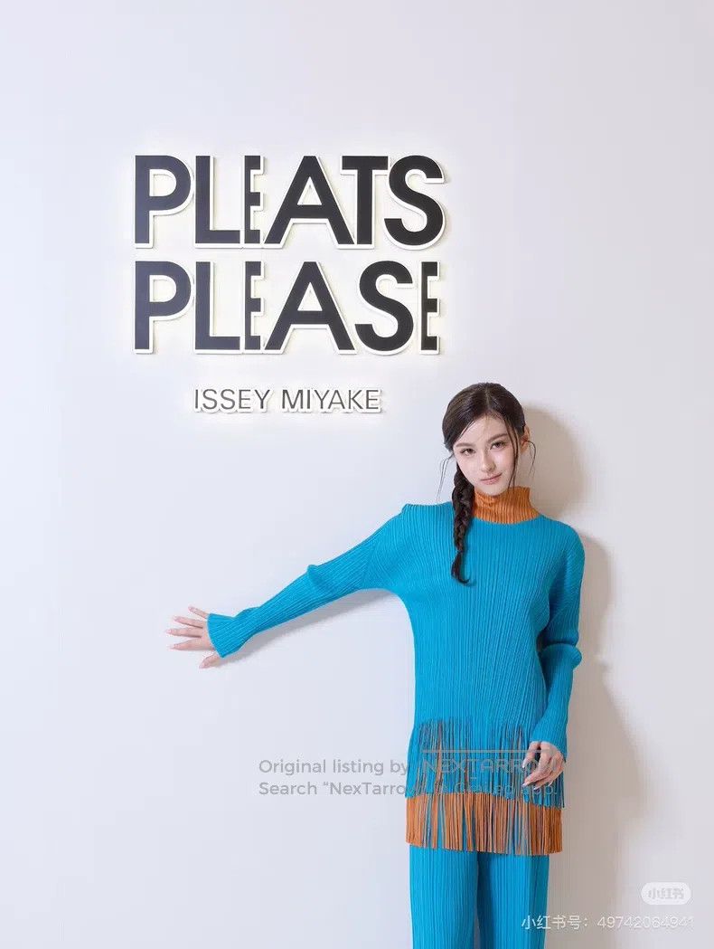 Issey Miyake Issey Miyake size:one size Blue Tassel Top Size XXS / US 00 / IT 34 - 7 Thumbnail