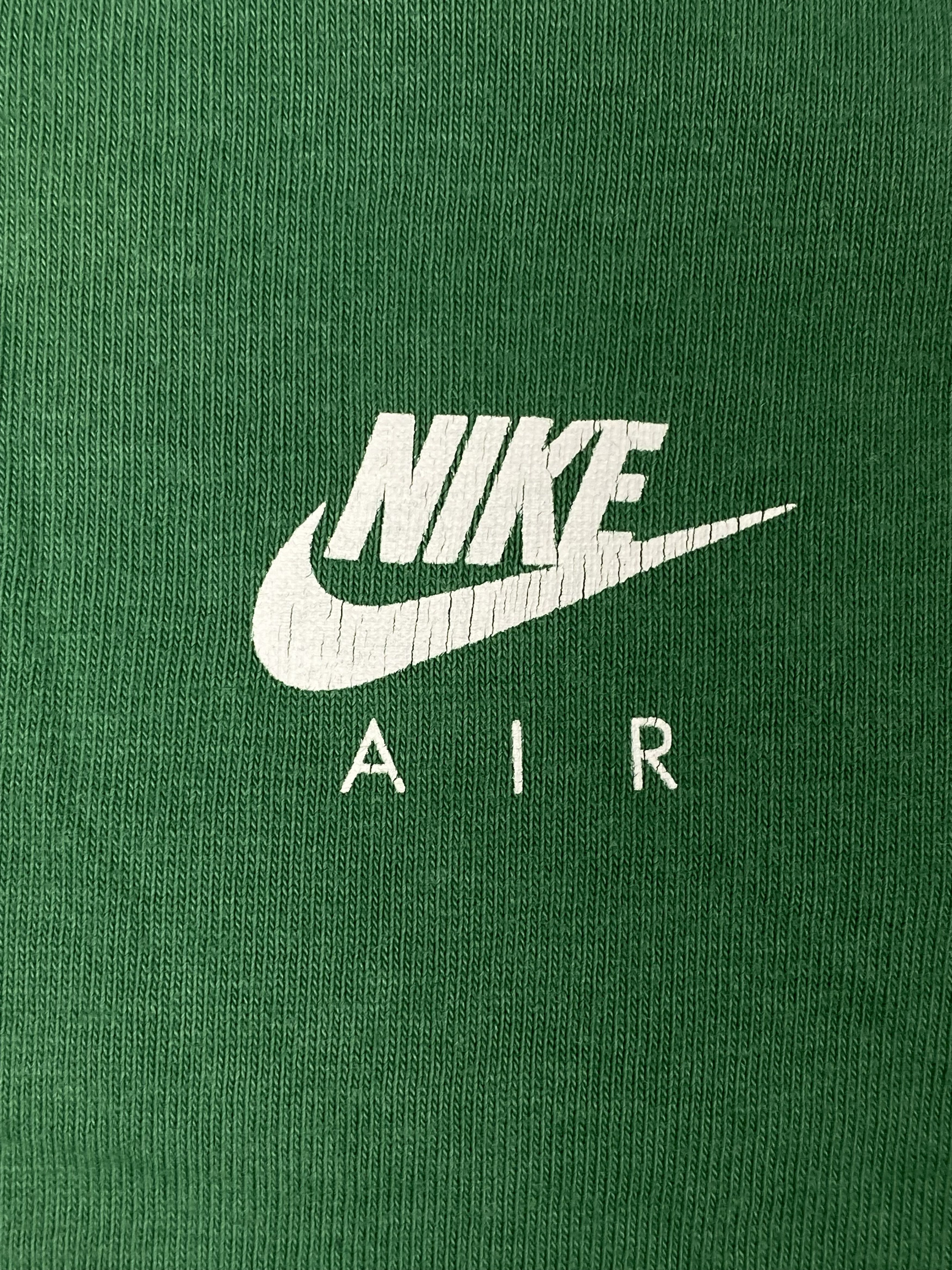 Nike Vintage 00s Nike Air Big Logo Swoosh Y2K T Shirt Green Size US L / EU 52-54 / 3 - 12 Thumbnail
