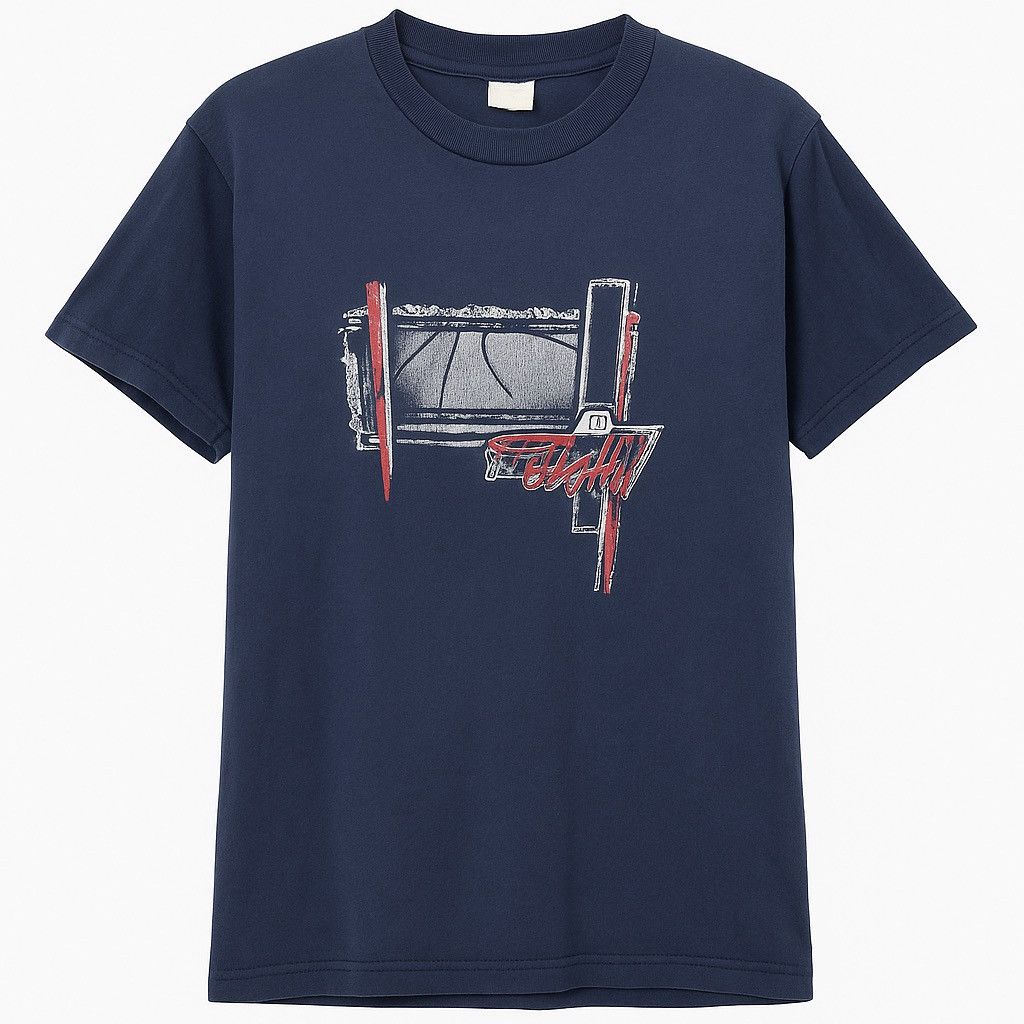 Fila Vintage Grant Hill Fila Basketball Graphic Tee Navy Blue 90s Size US M / EU 48-50 / 2 - 1 Thumbnail