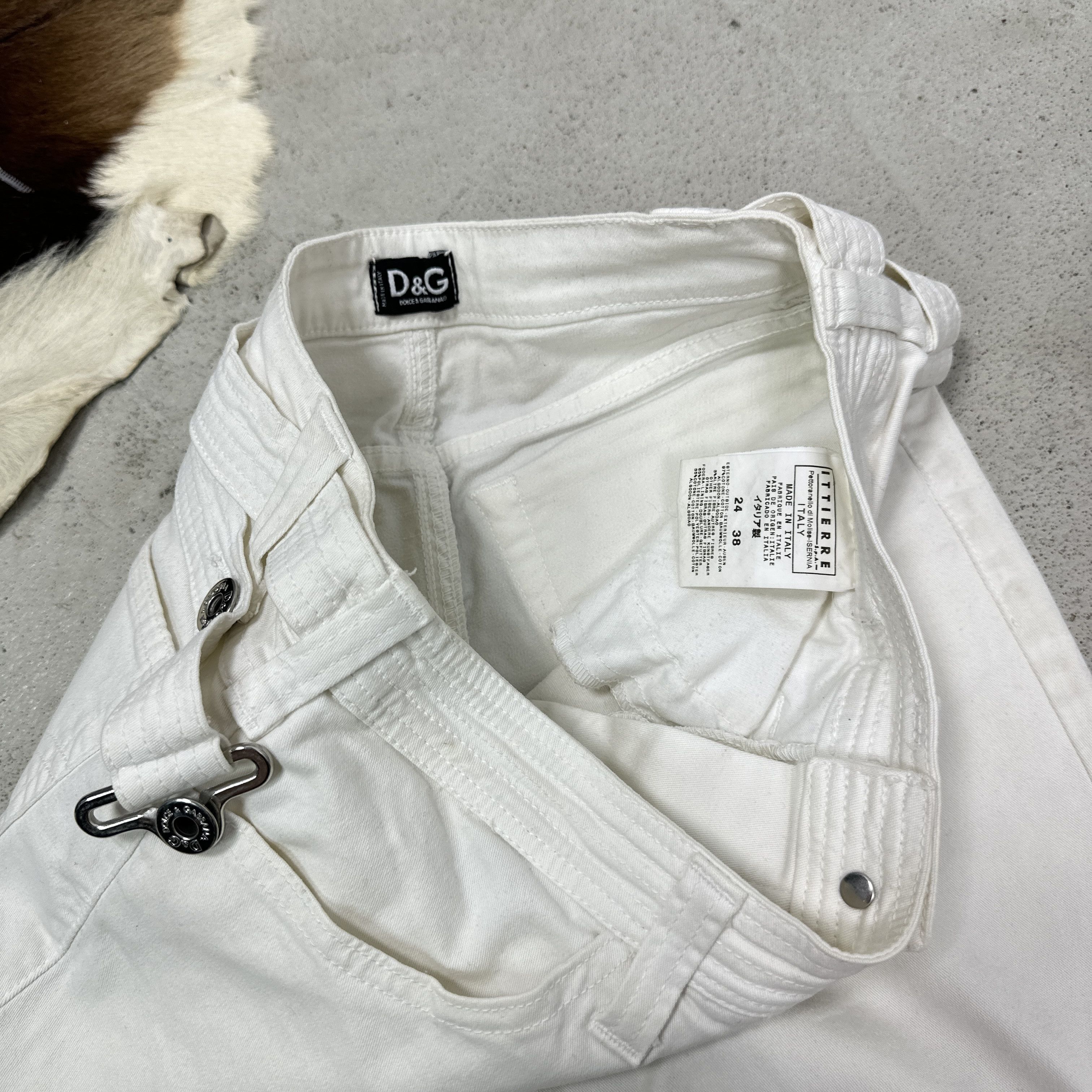 Dolce & Gabbana Vintage Old Money Capri Dolce & Gabbana Bondage Pants 00s Size 24" / US 00 / IT 34 - 5 Thumbnail