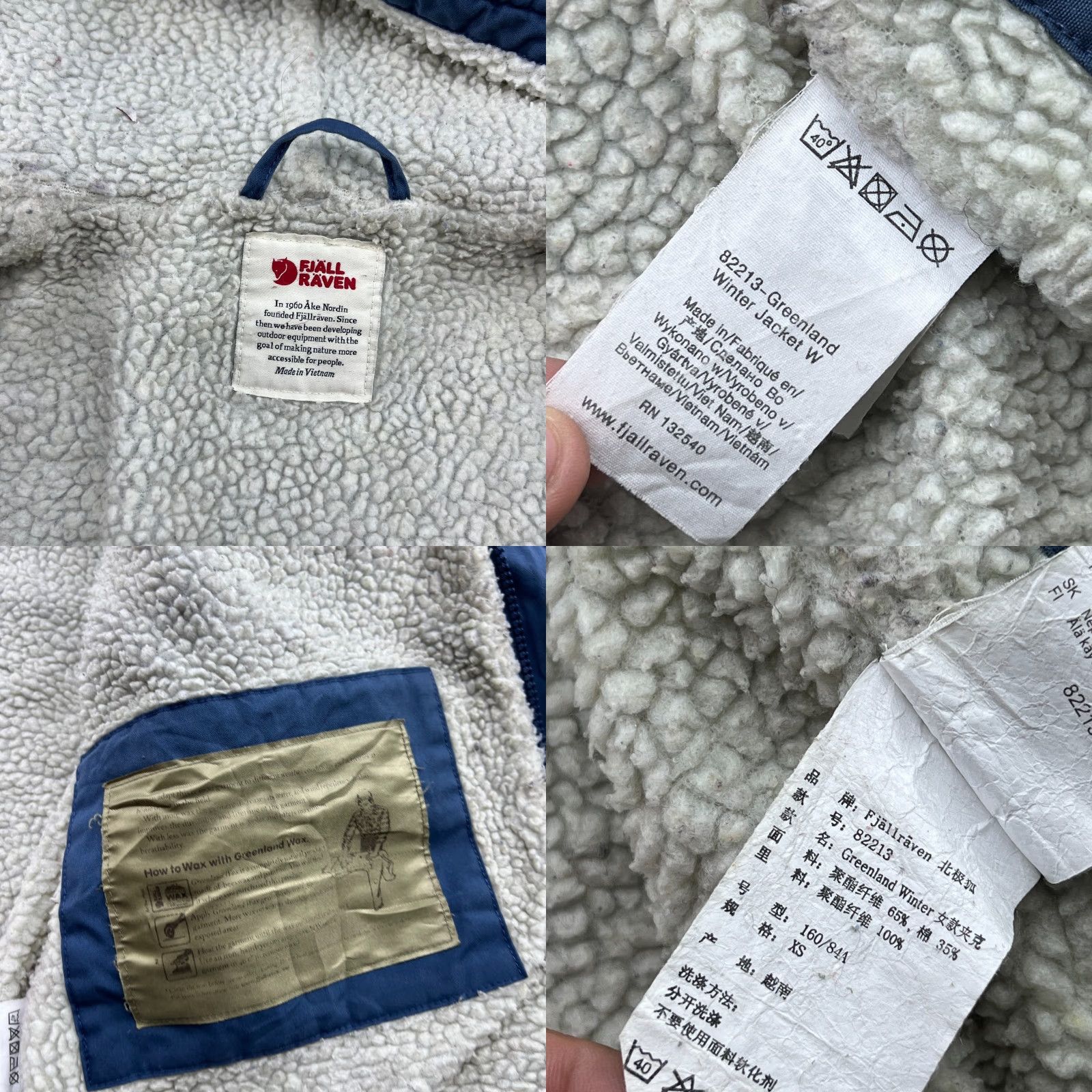 Vintage VINTAGE? No. Fjällräven Greenland Winter Jacket G-1000 Womens XS Blue Hooded 82213 Size XS / US 0-2 / IT 36-38 - 8 Thumbnail