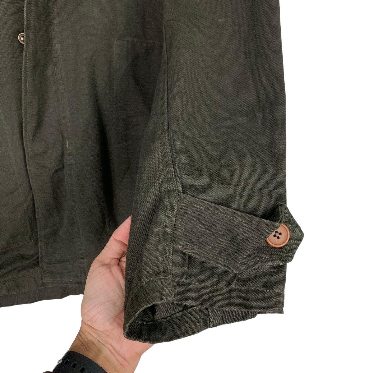 Japanese Brand SCHWARZ GUMU Hooded Jacket / Parka #0549-C25 Size US L / EU 52-54 / 3 - 11 Thumbnail
