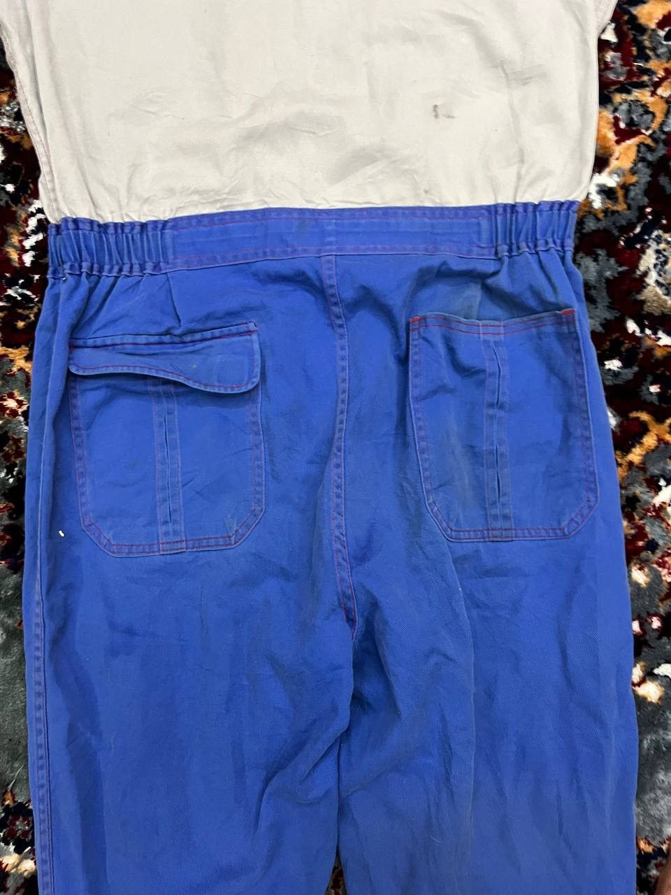 Japanese Brand Vintage Nissan Coverall Overall Jumpsuit Tri-Colour Racing Size US L / EU 52-54 / 3 - 12 Thumbnail