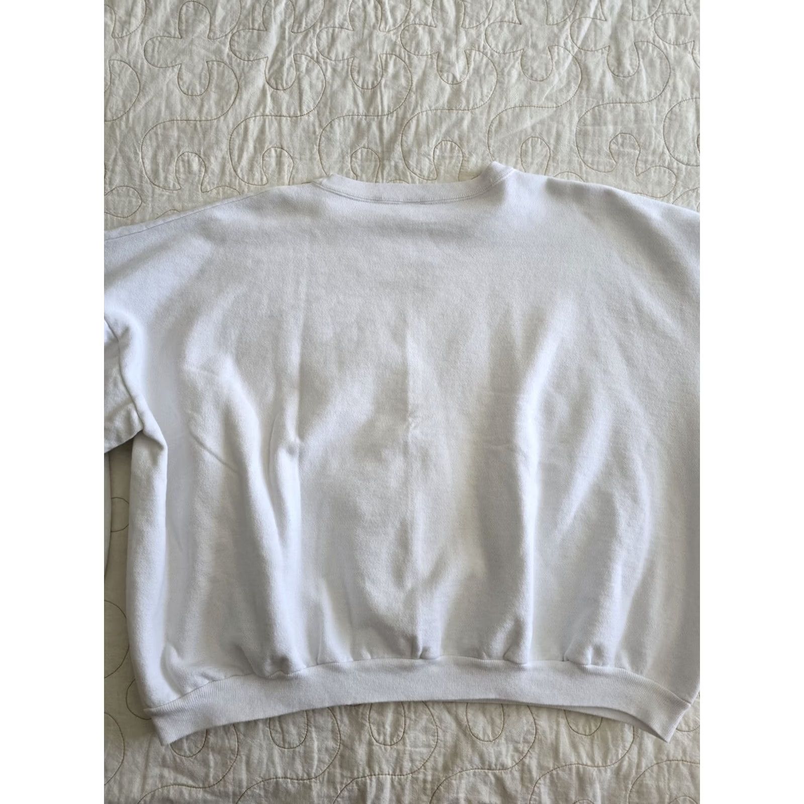 Vintage Unbranded Sweatshirt White Adult XL Beach Graphic Print Crew Neck Pullover Regular Fit Size US XL / EU 56 / 4 - 7 Thumbnail
