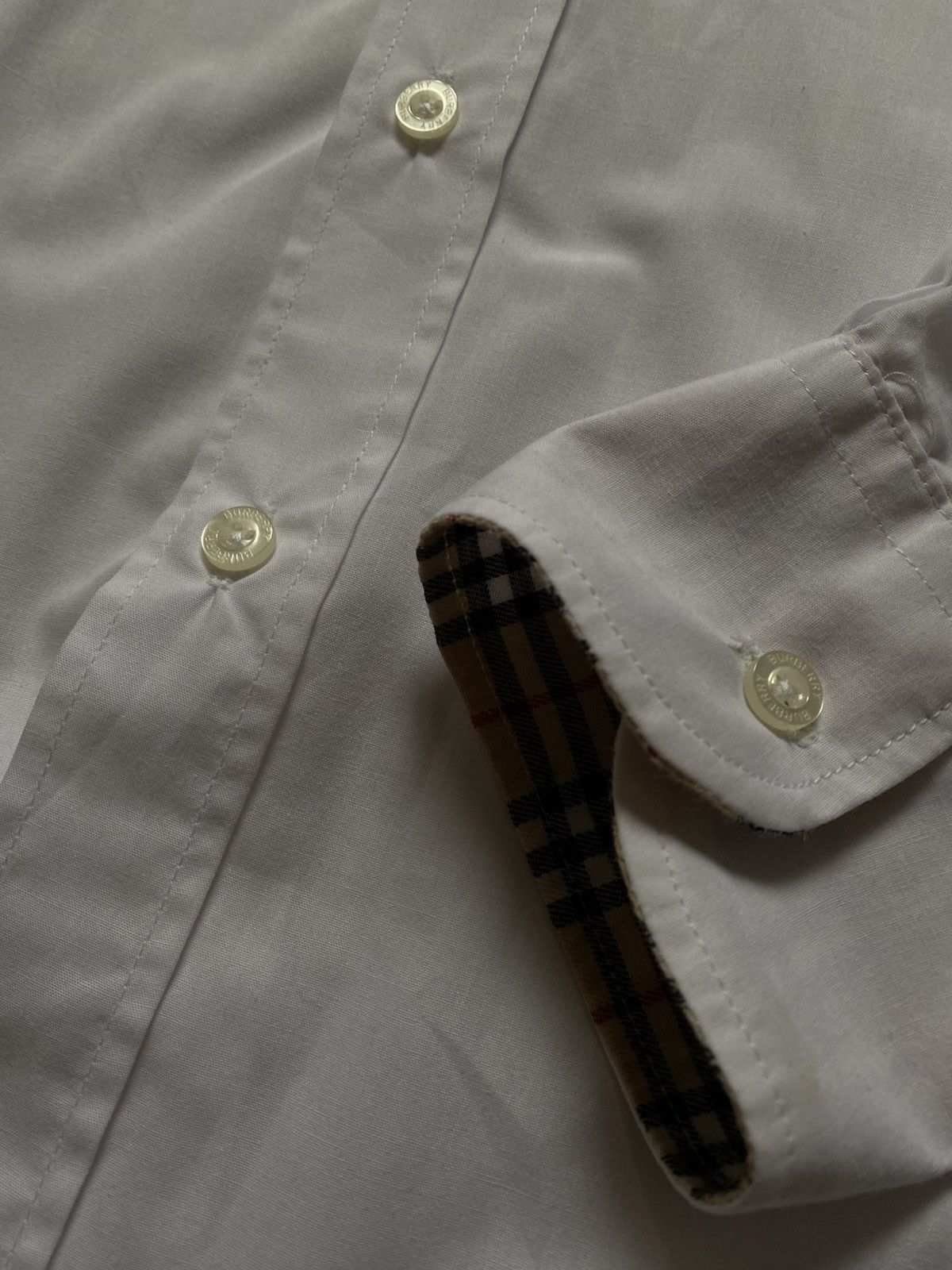 Burberry Burberry White Shirt Size 44R - 4 Thumbnail