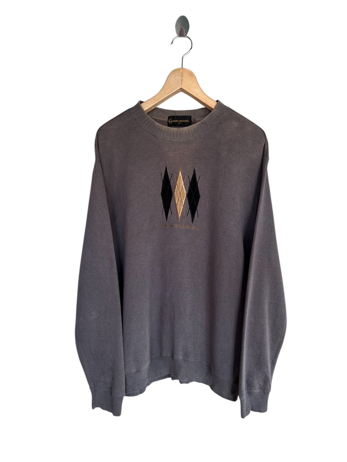 Designer × Vintage Vintage Gianni Valentino Italy Sweatshirt Size US L / EU 52-54 / 3 - 1 Thumbnail