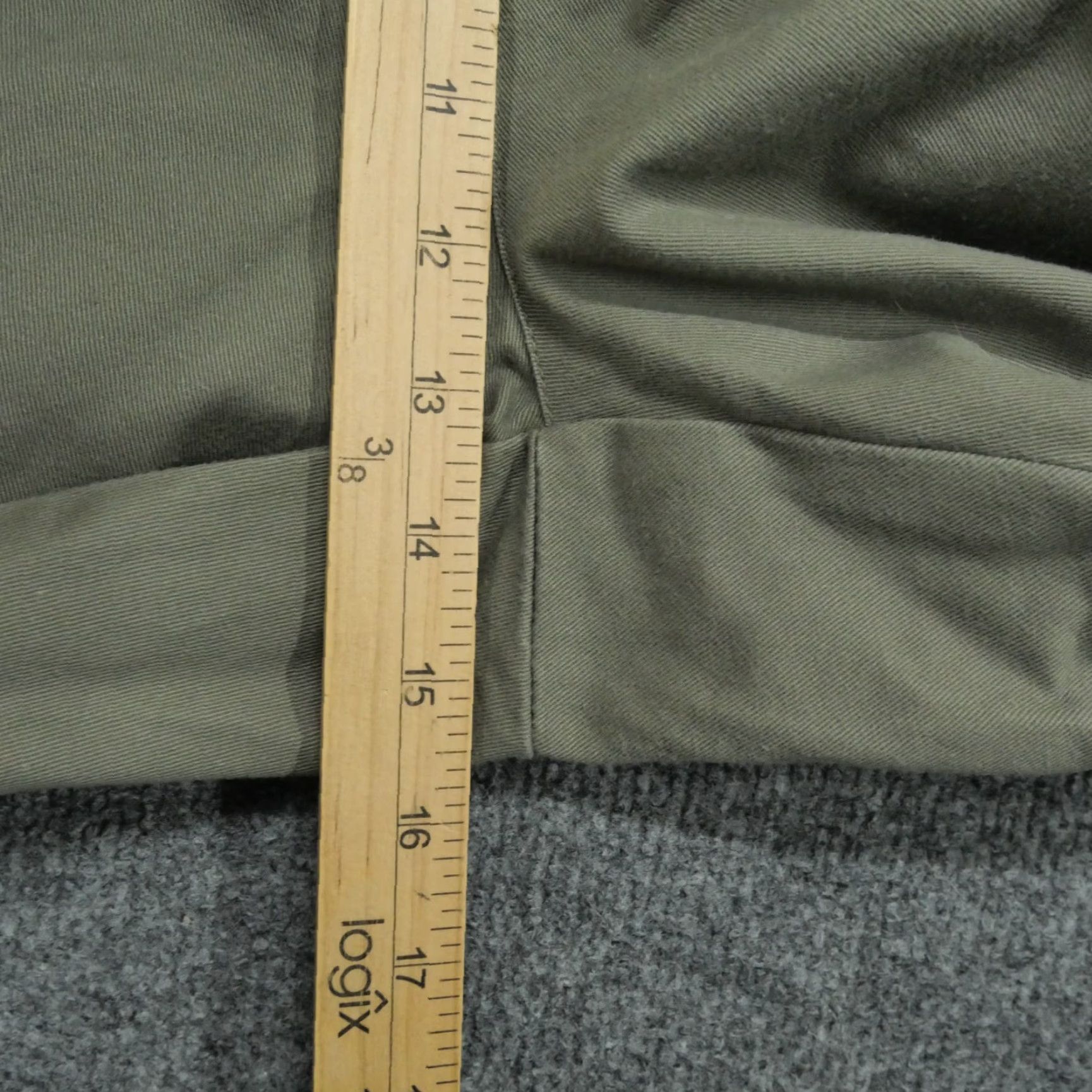 Ralph Lauren VINTAGE Ralph Lauren Pants Men 38x30 Chino Cotton Twill 90s Brown Grey Pleated Waist 37 in Straight Front Casual Size US 37 - 7 Thumbnail